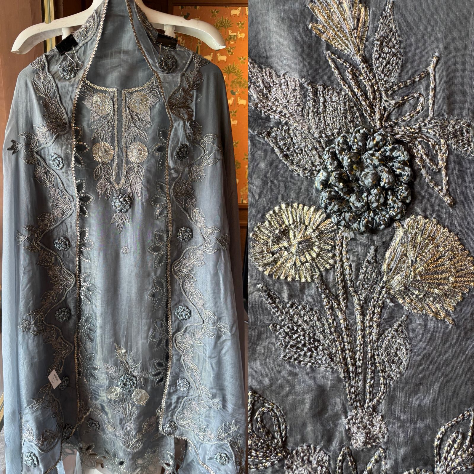 Pure tissue unstitched shirt