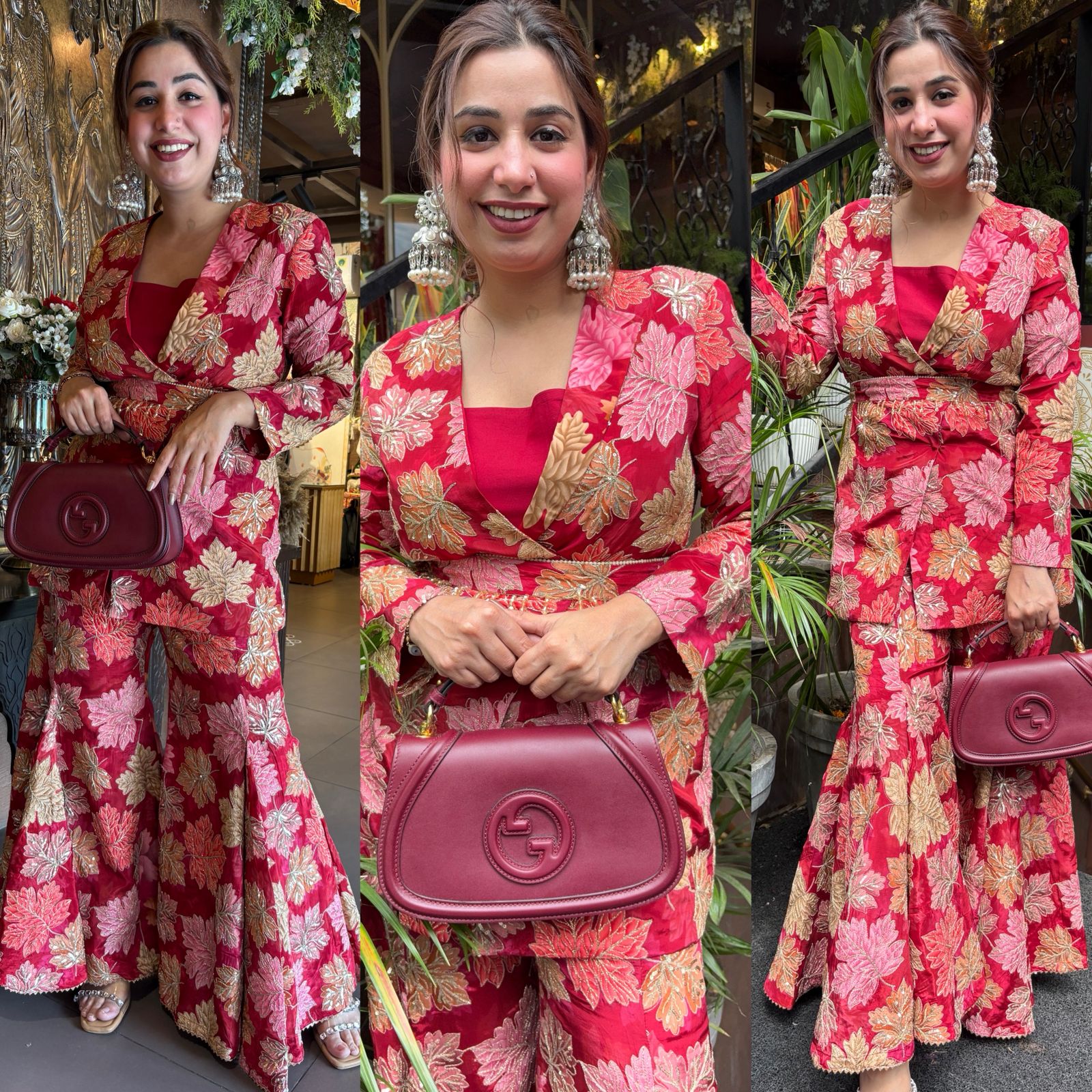 BEAUTIFUL INDO WESTERN BLAZER SET WITH SHARARA’S