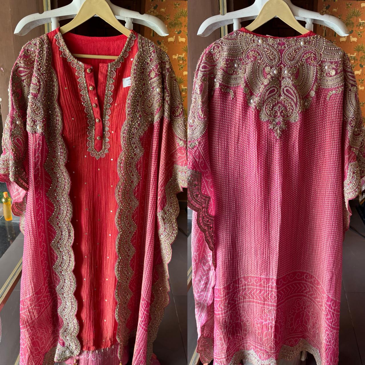 Straight crushed tissue Stitched Shirt