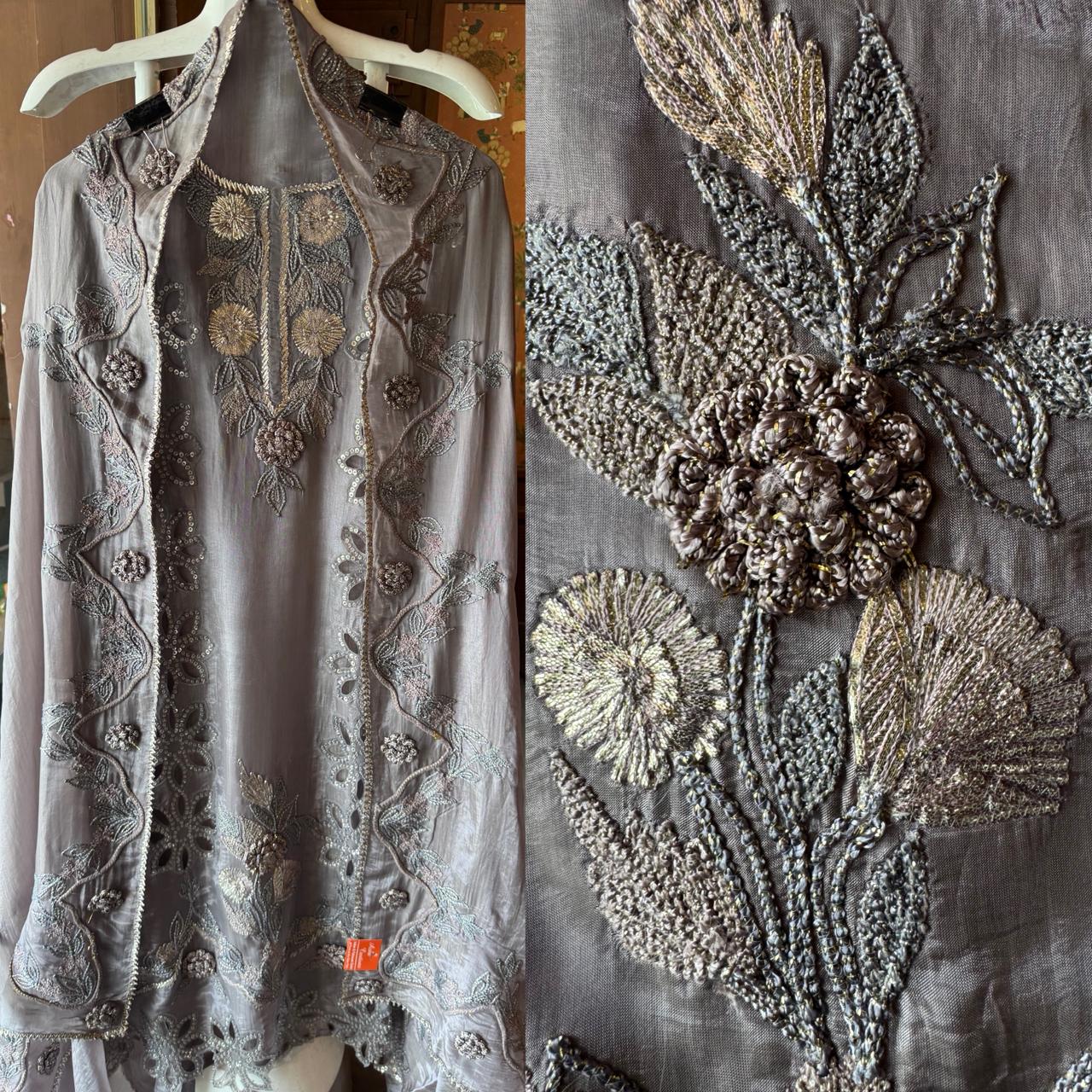 Pure tissue unstitched shirt