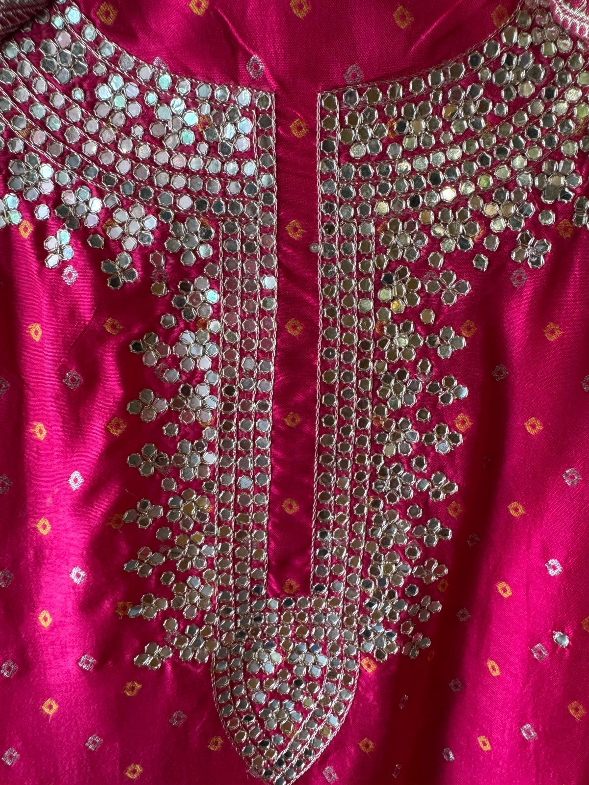 BEAUTIFUL ETHNIC SUIT IN WEAVING GHARCHOLA