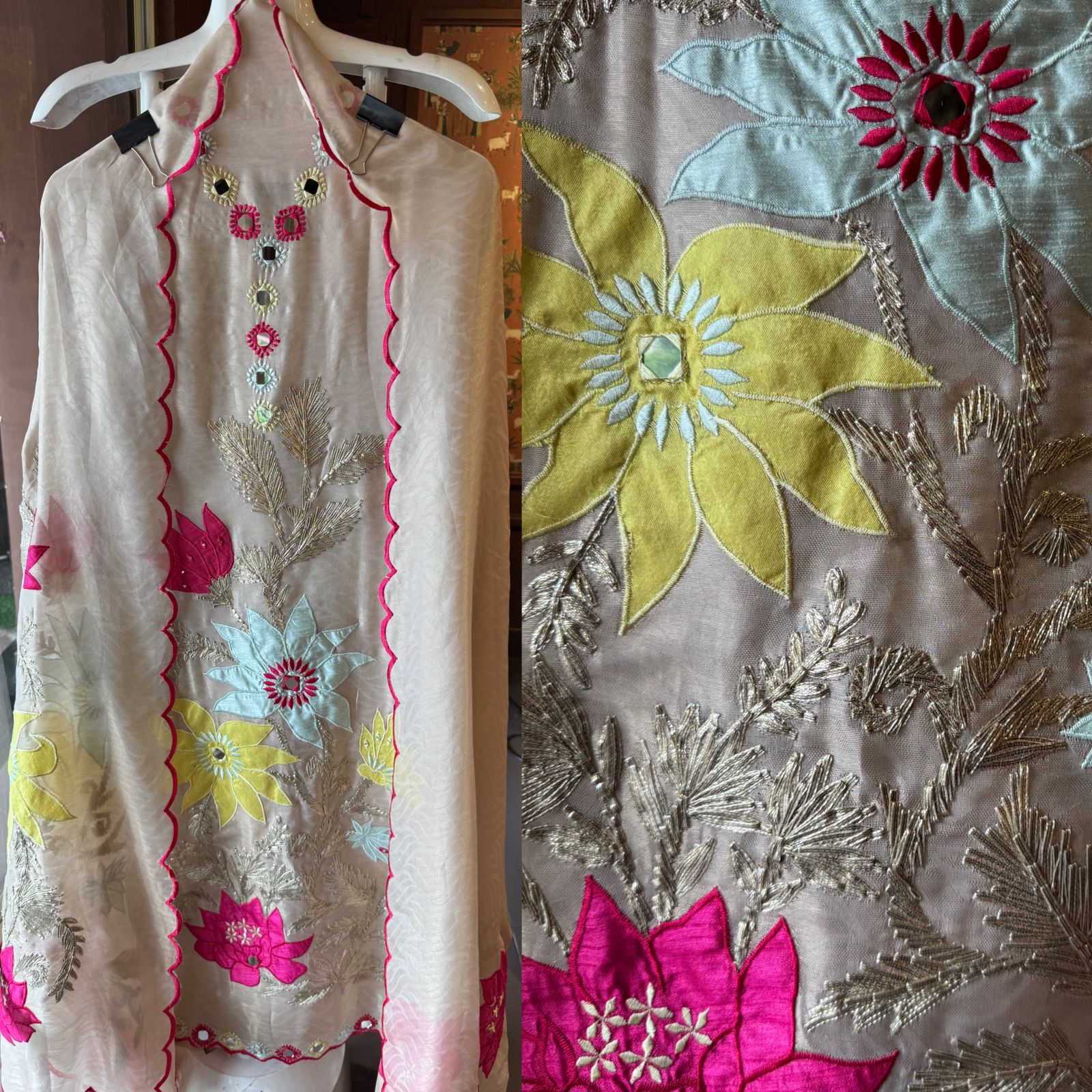 Beautiful ethnic Unstitched Suit