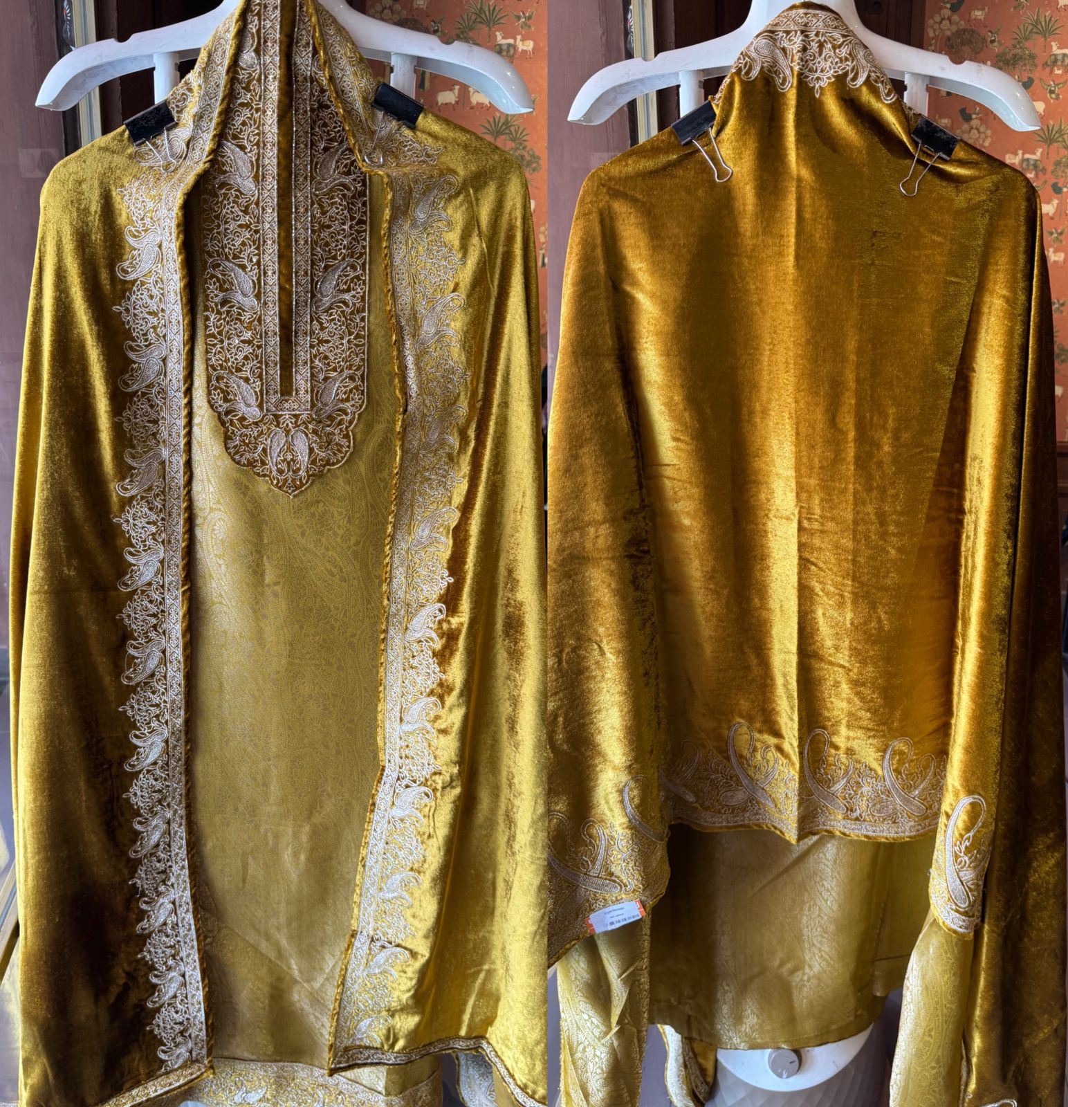 Brocade Silk designer Unstitched Shirt