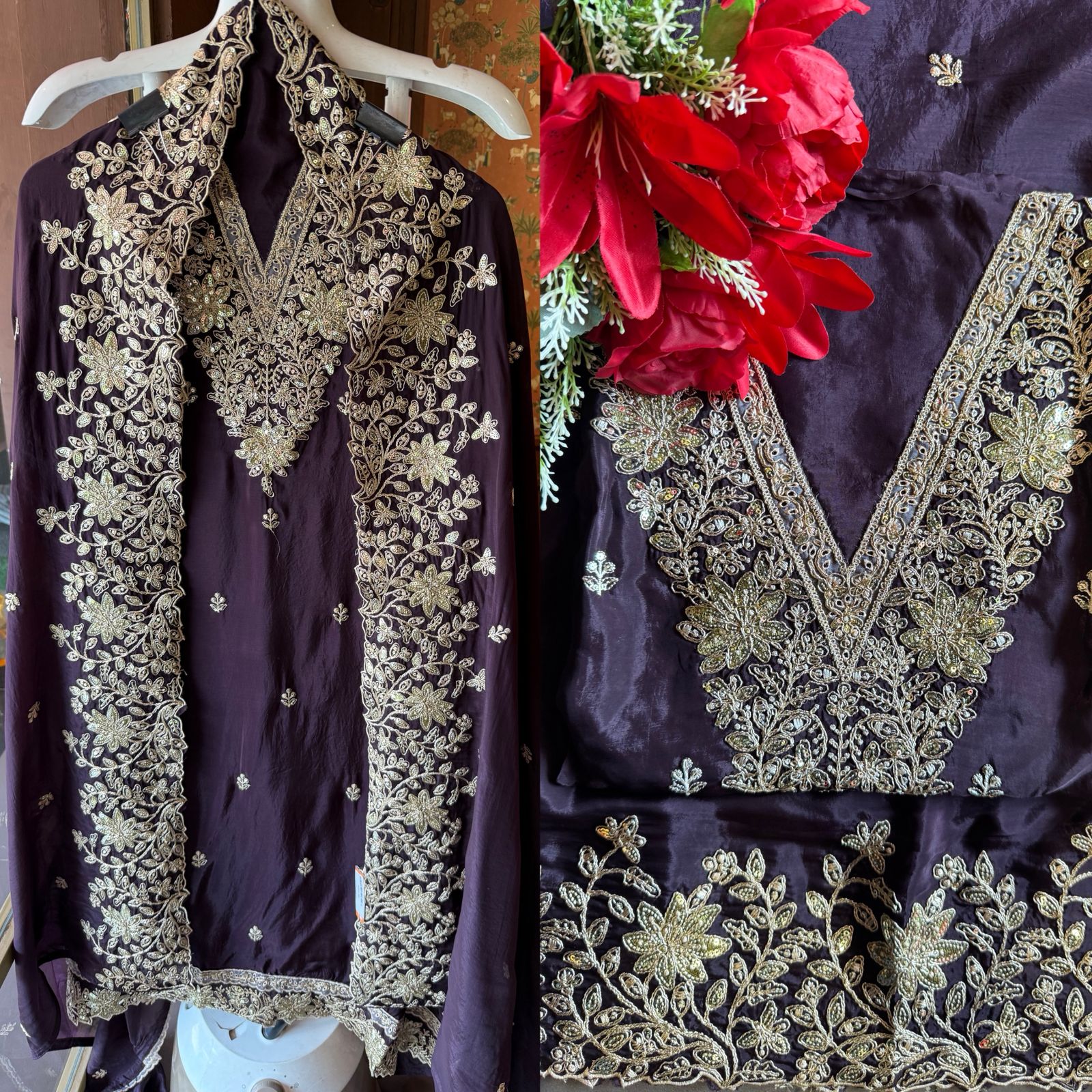 Silk Unstitched Suit