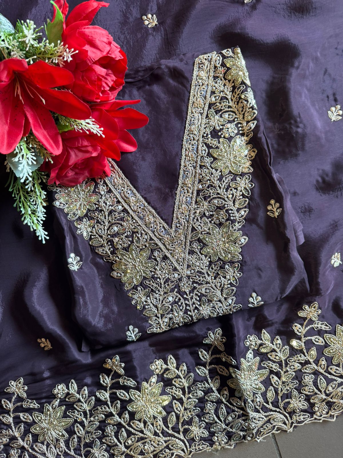 Silk Unstitched Suit