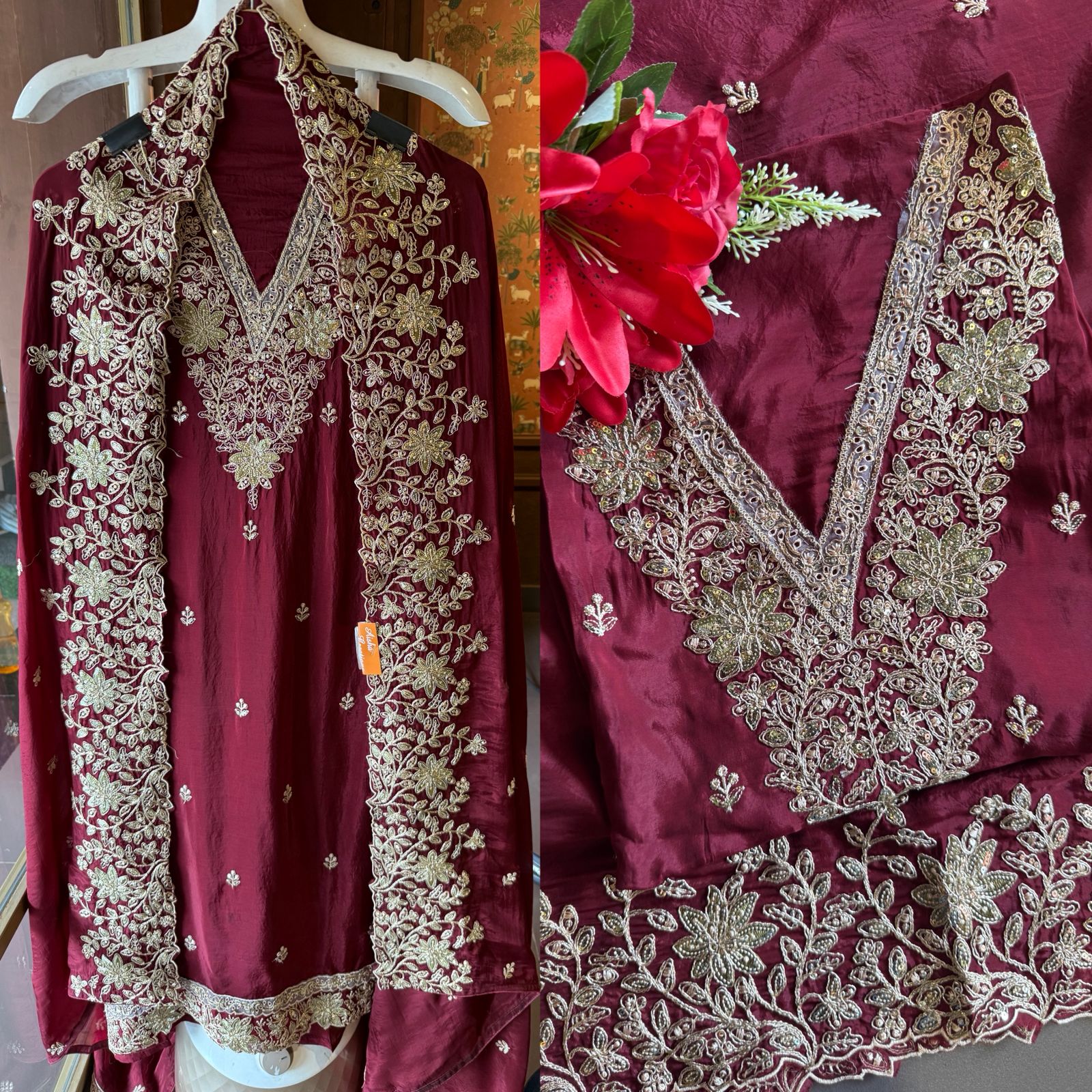 Silk Unstitched Suit