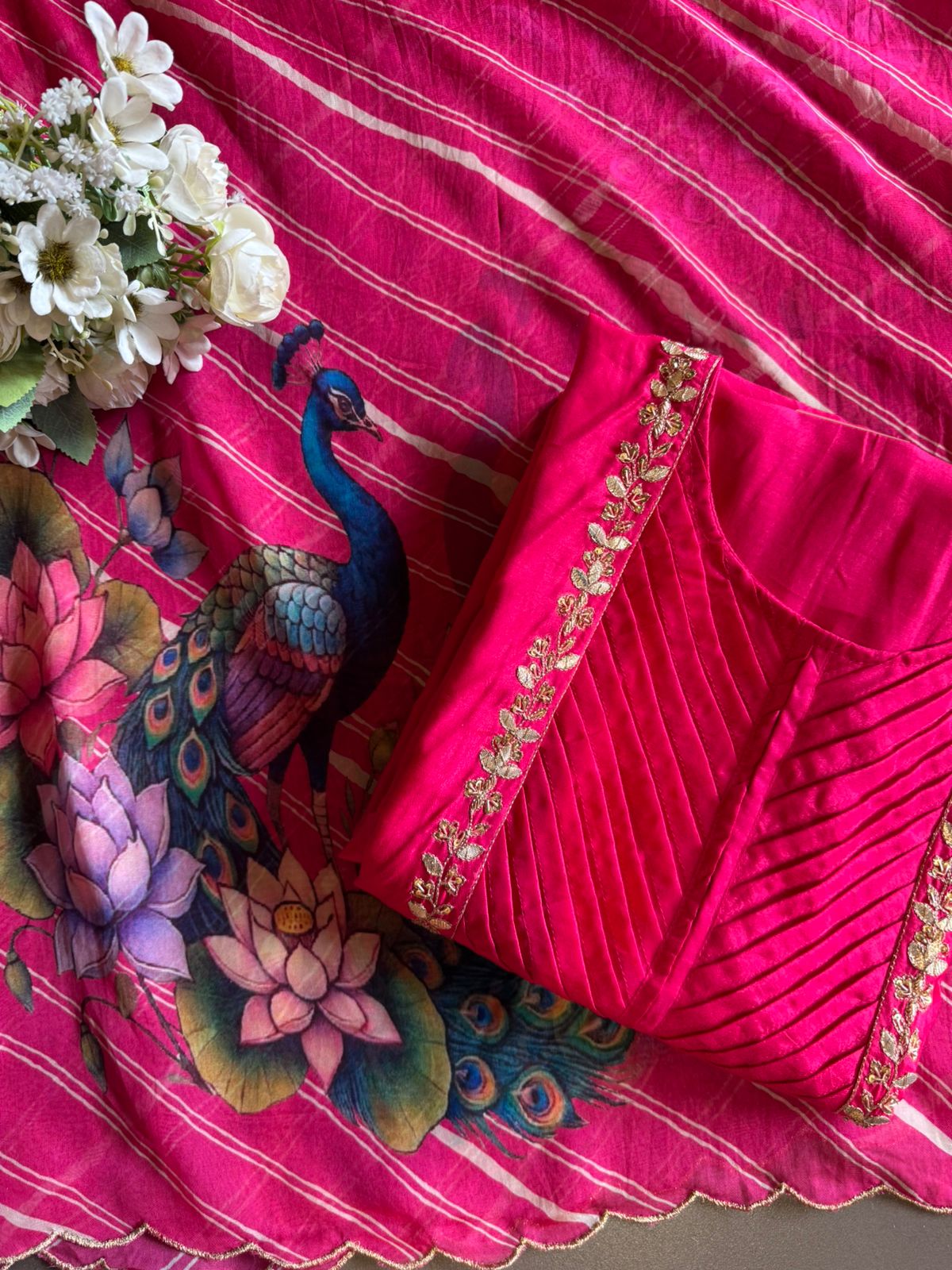 Vibrant ethnic suit