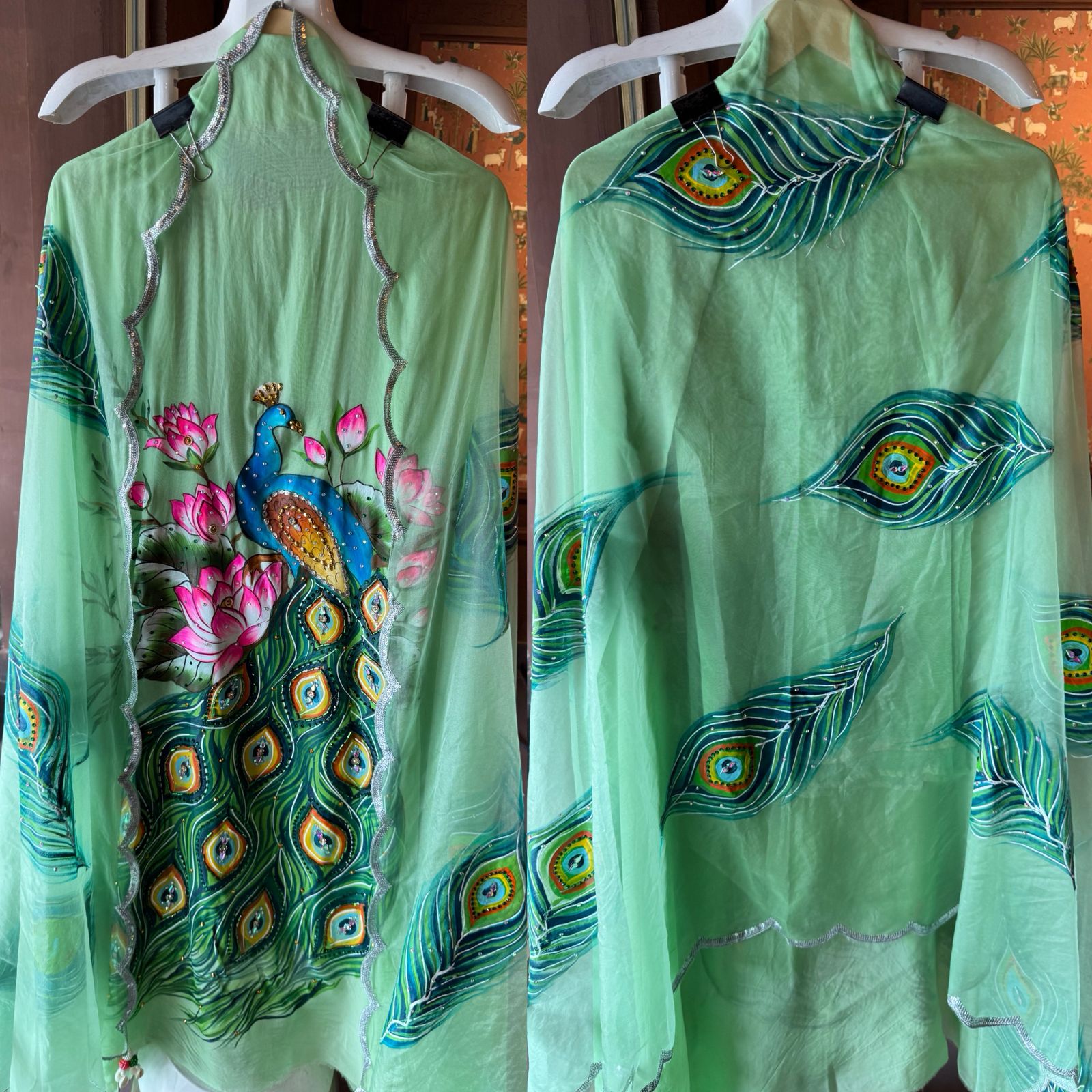 Hand-painted designer Suit