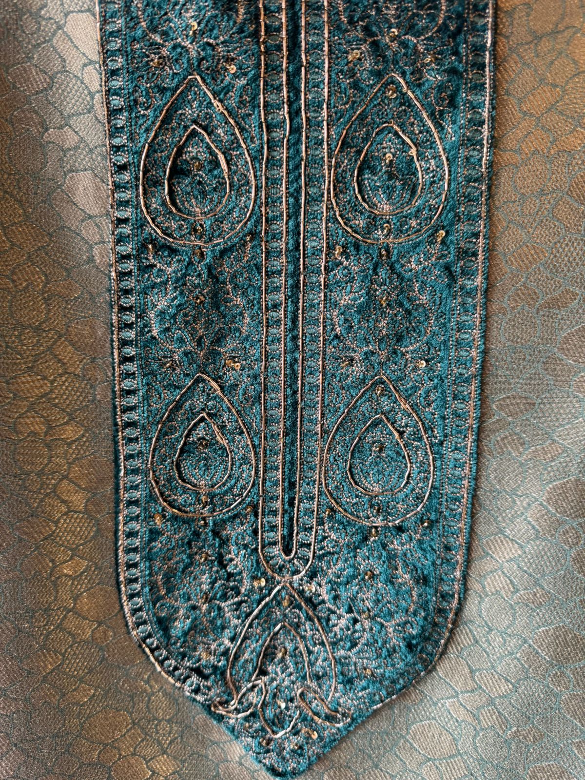 Brocade Silk designer Unstitched Shirt