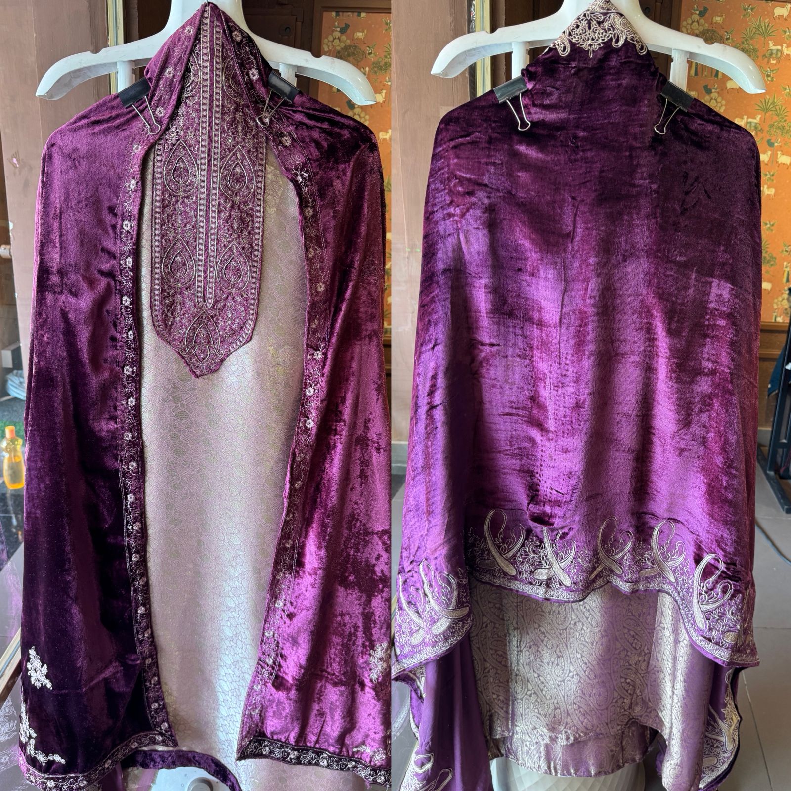 Brocade Silk designer Unstitched Shirt