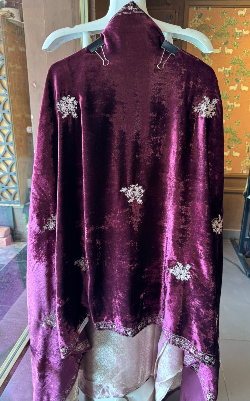 Brocade Silk designer Unstitched Shirt