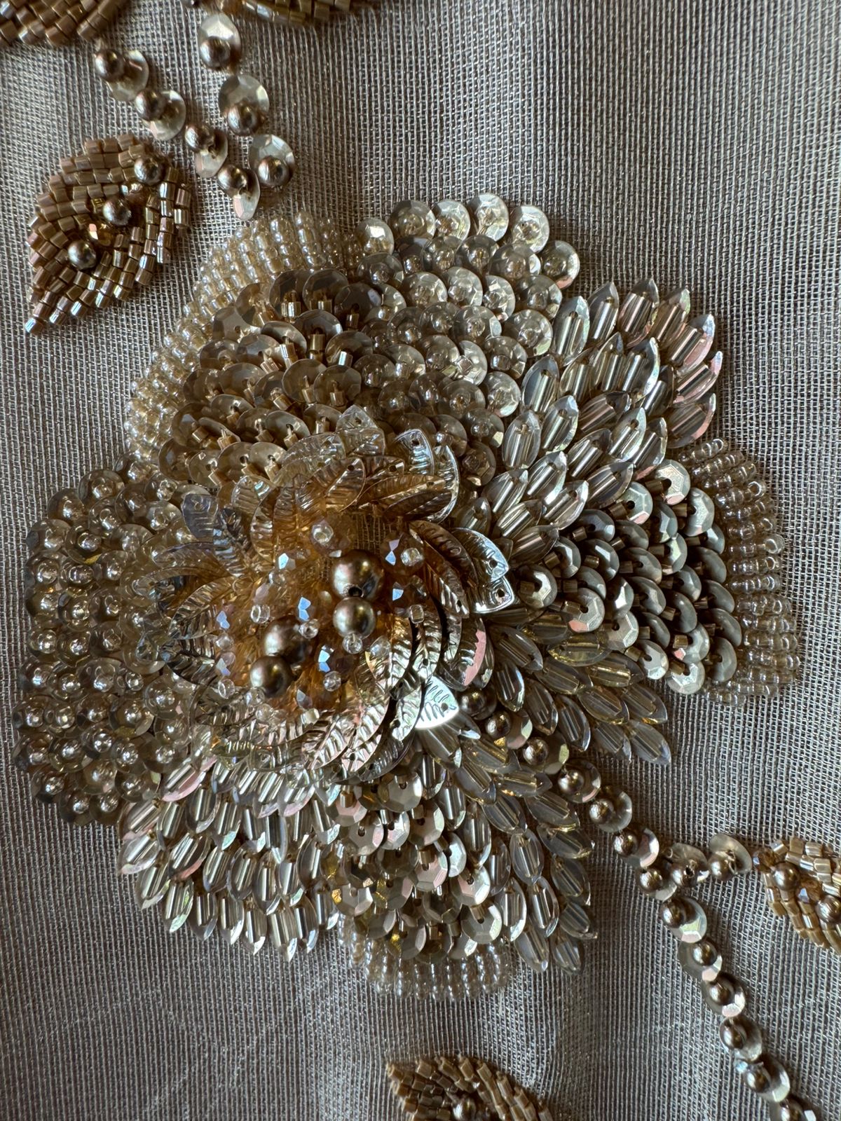 Soft ivory cream base on Shimmer tissue