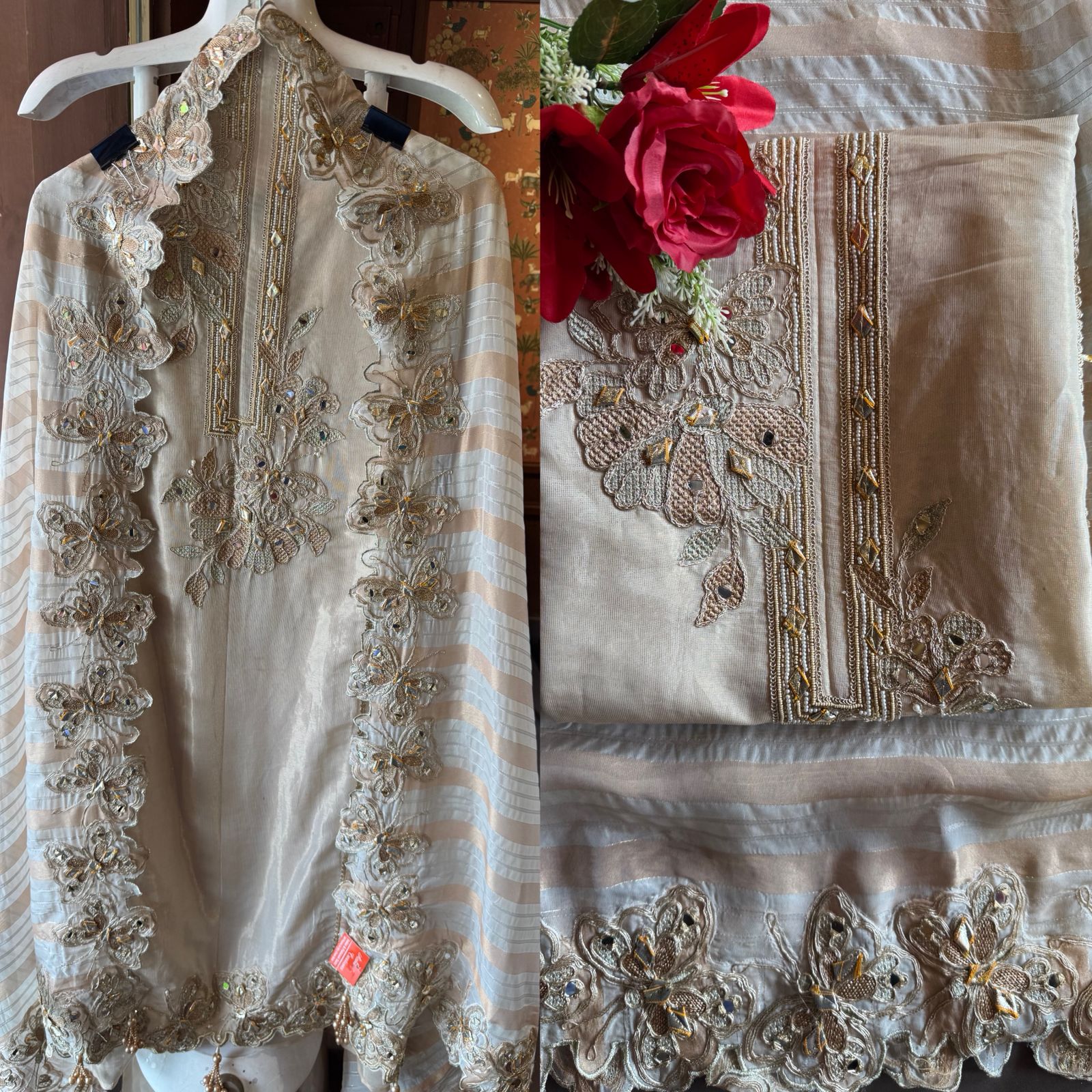 Pure shimmer tissue shirt