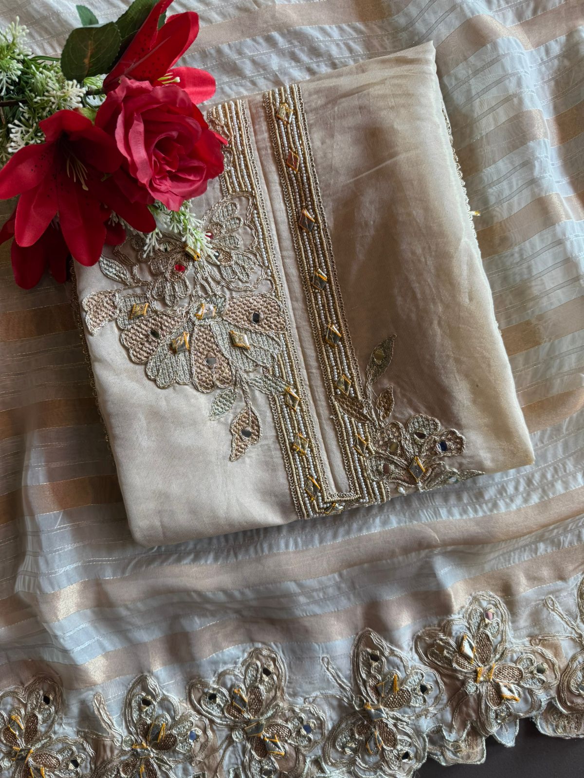 Pure shimmer tissue shirt