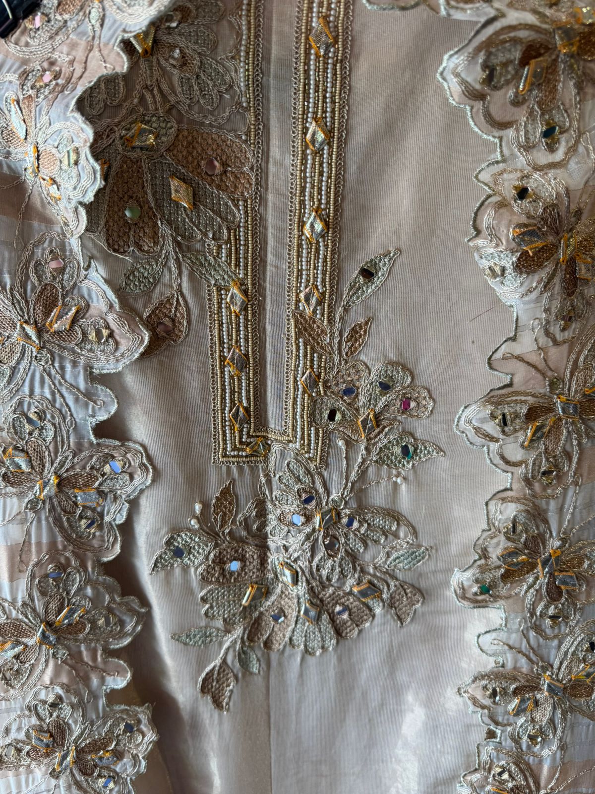 Pure shimmer tissue shirt