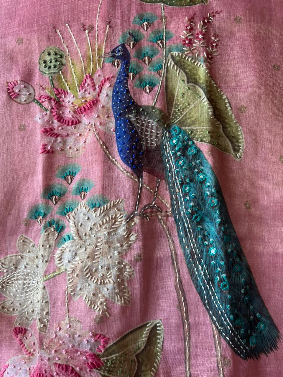 Shimmer Linen Unstitched Shirt