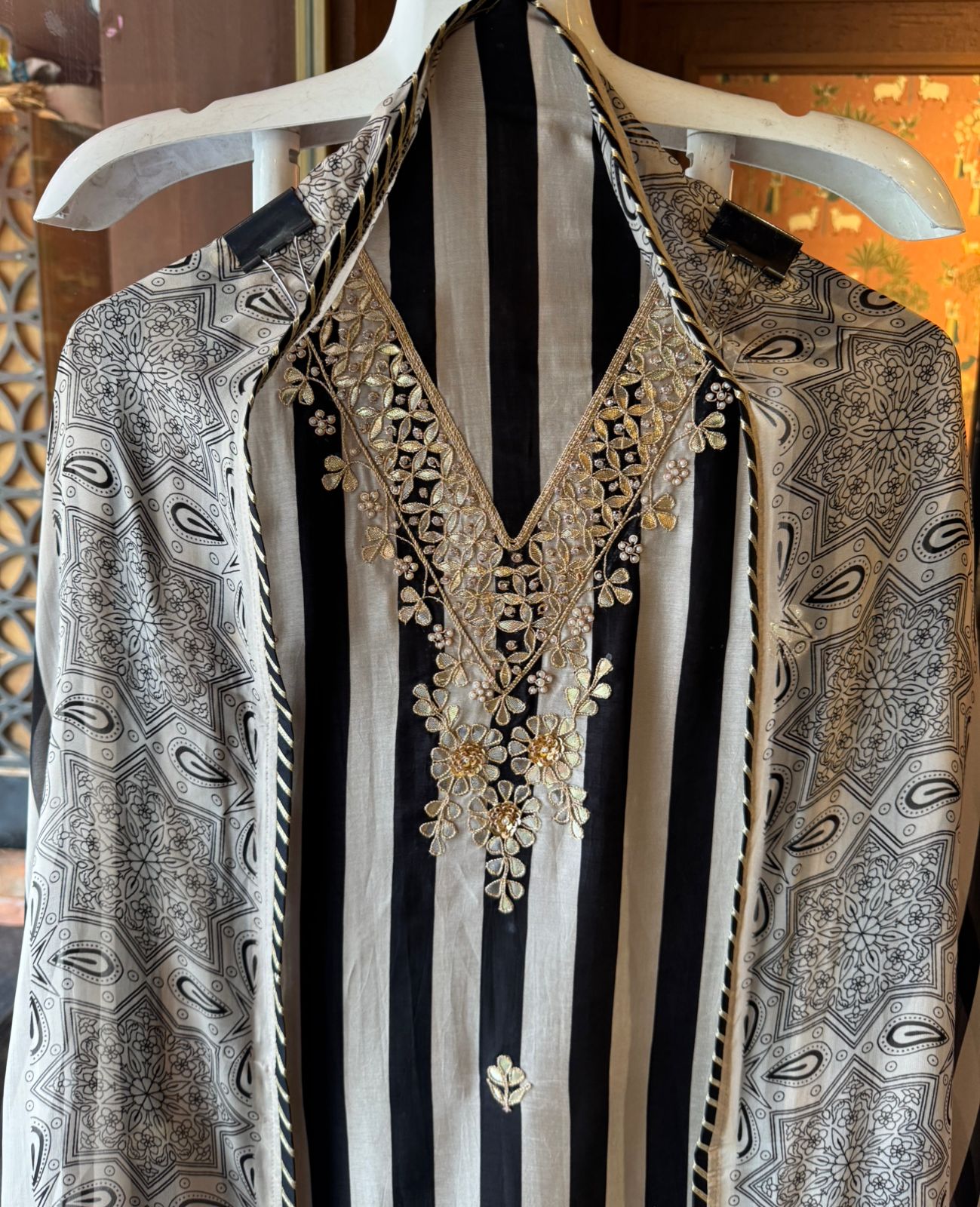 Three-piece ethnic suit