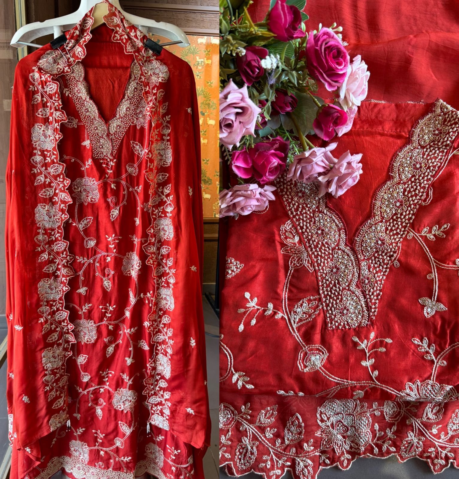 Pure Silk Unstitched suit