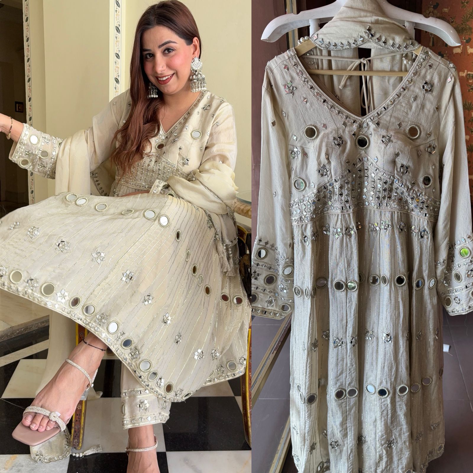 Traditional ethnic Anarkali-style suit