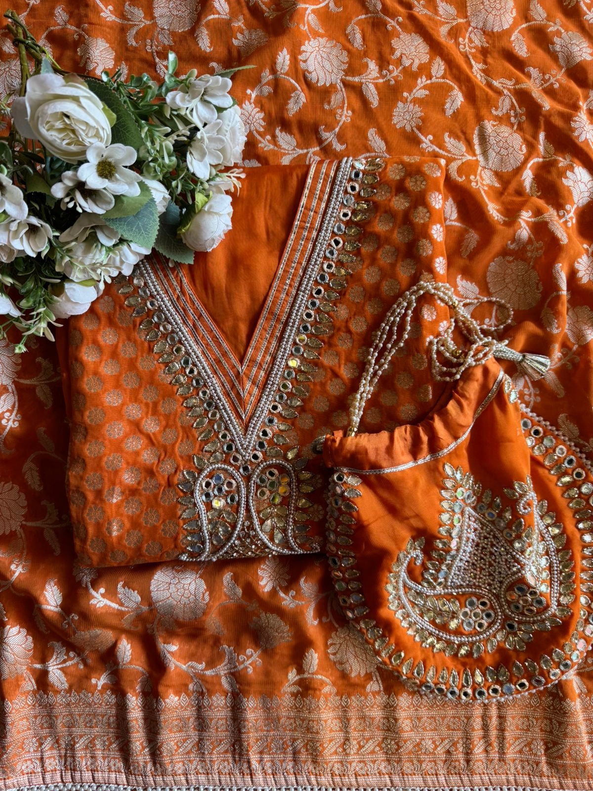 Banarsi Georgette Unstitched suits