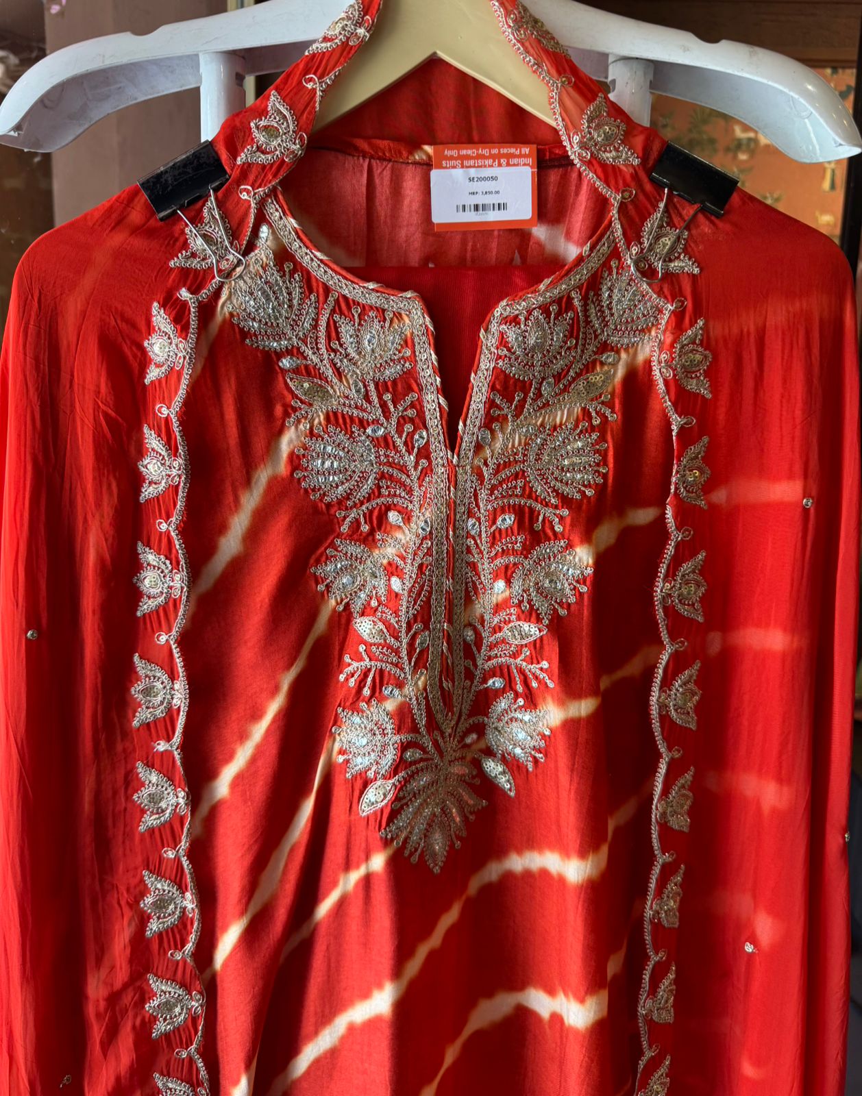 Striking ethnic kurta fabric set