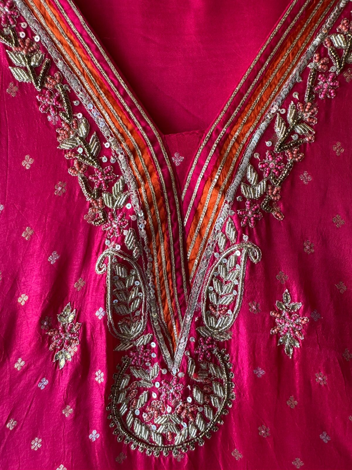 Beautiful ethnic unstitched suit set