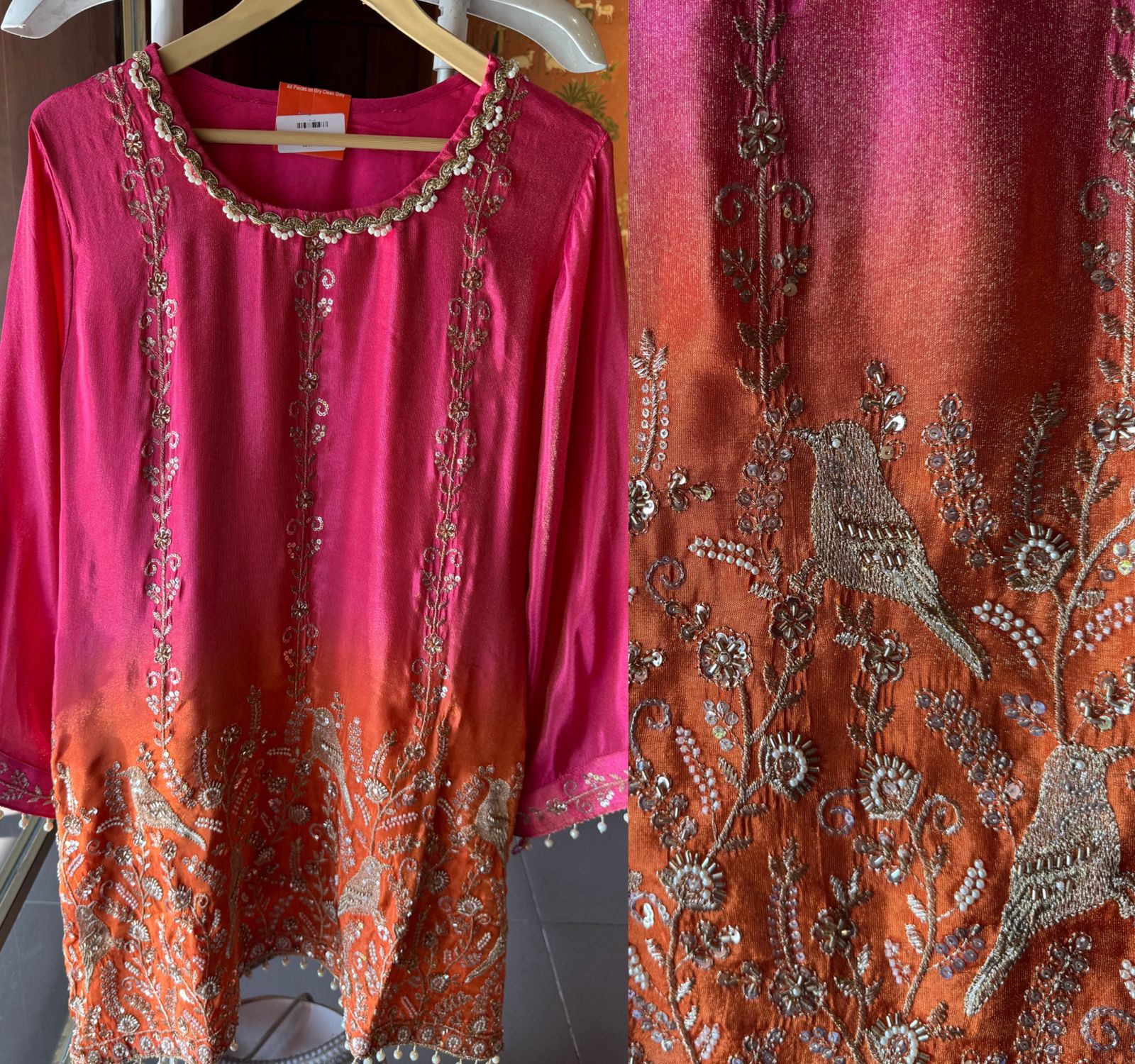 Ombré shaded Stitched Shirt