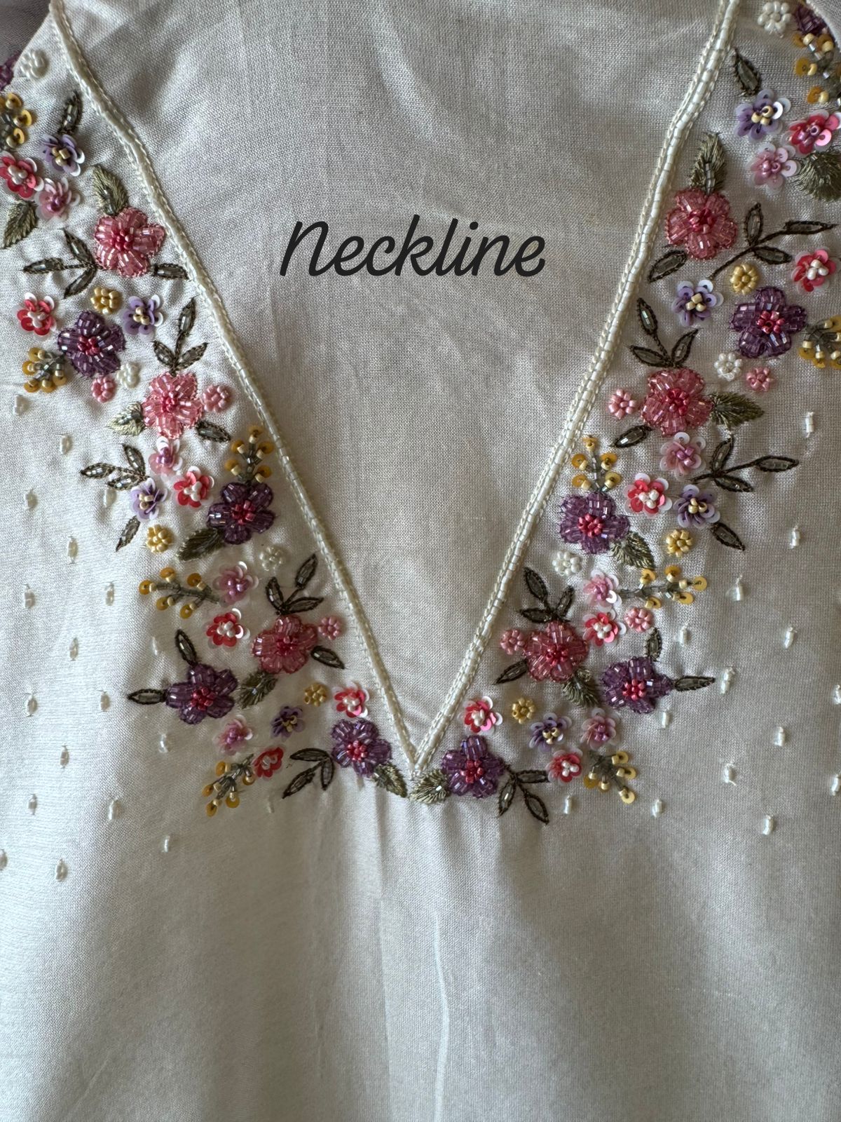 Pure cotton chanderi Unstitched kurta