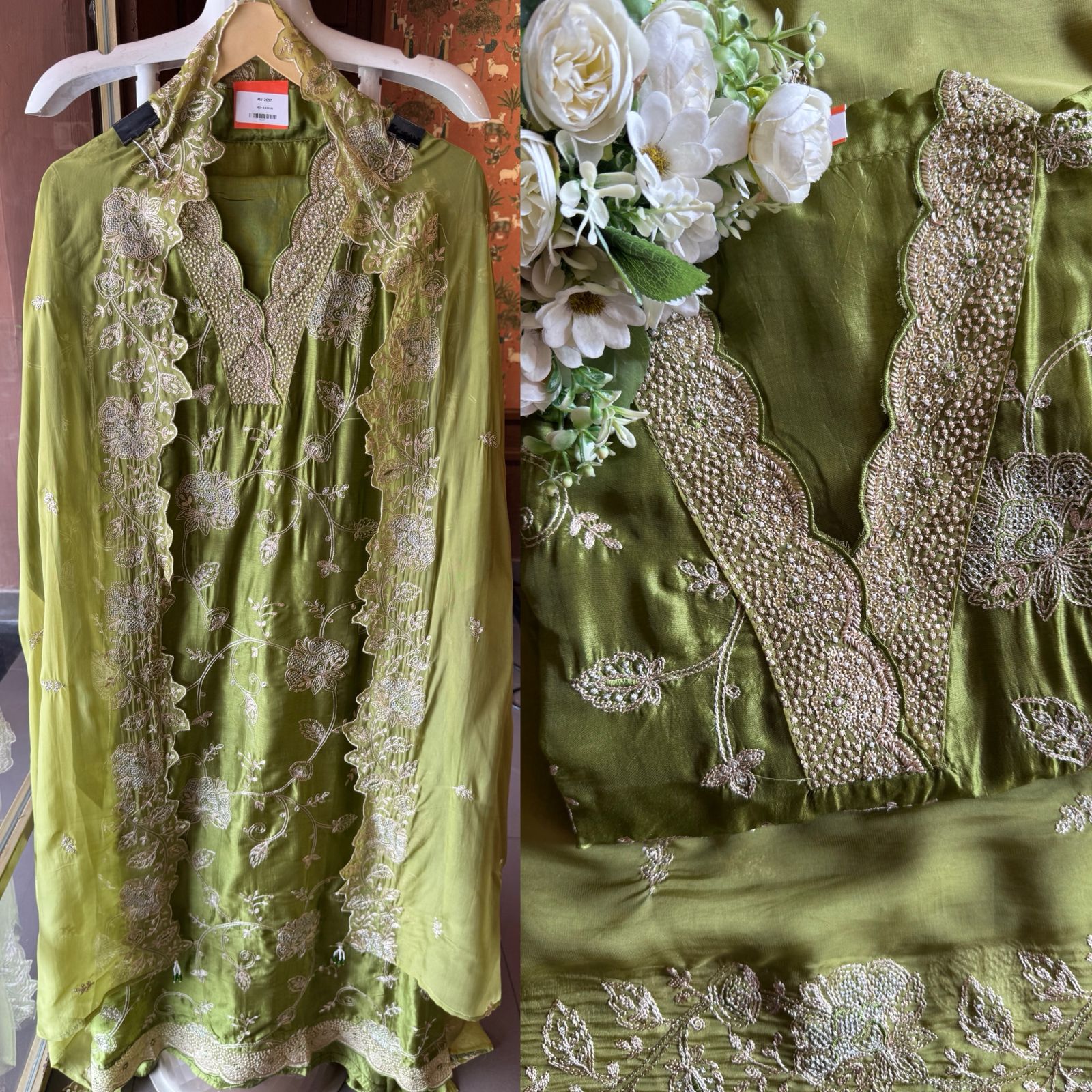 Soft silk Shirt Unstitched