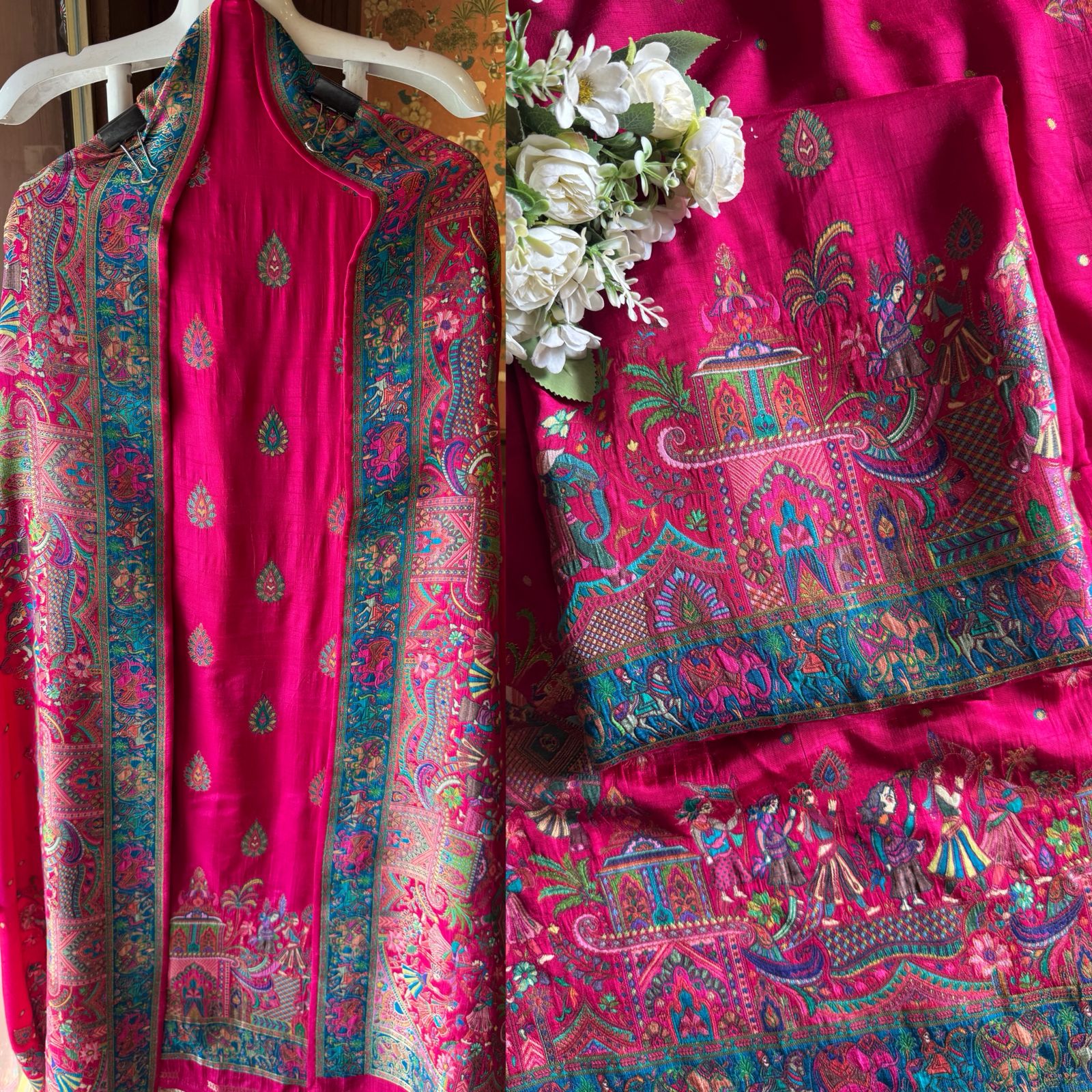 Soft Silk Unstitched shirt