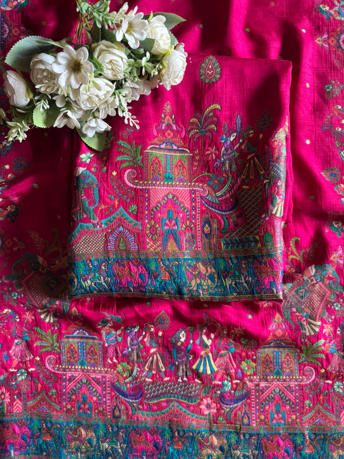 Soft Silk Unstitched shirt