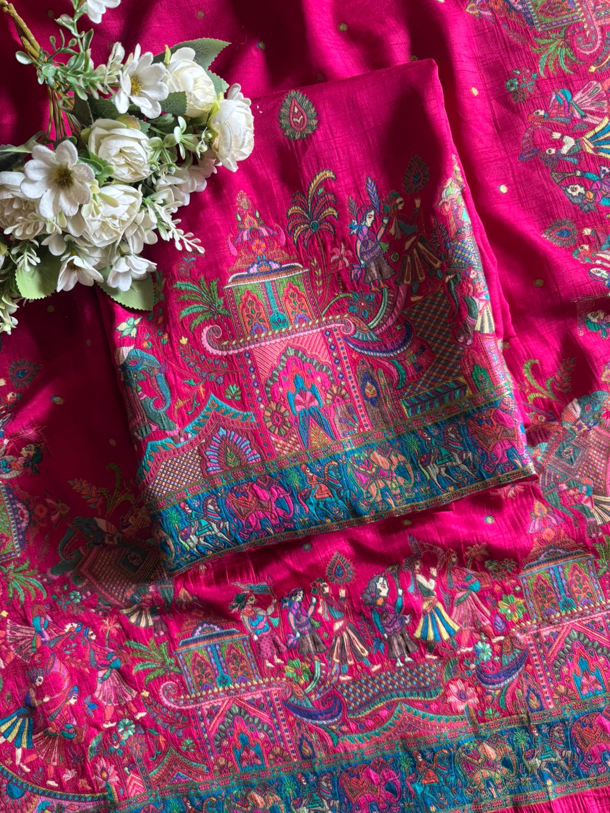 Soft Silk Unstitched shirt