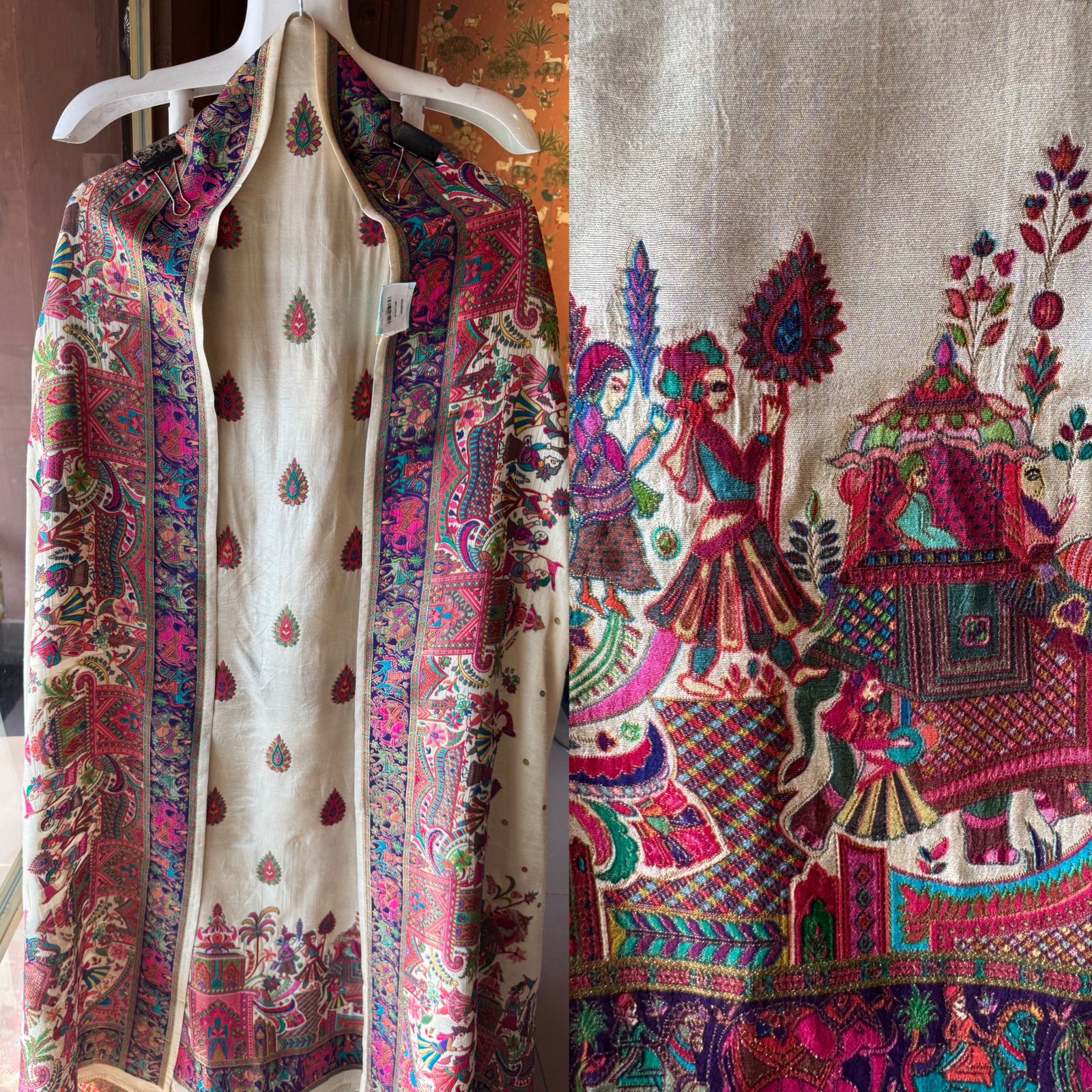 Soft Silk Unstitched shirt