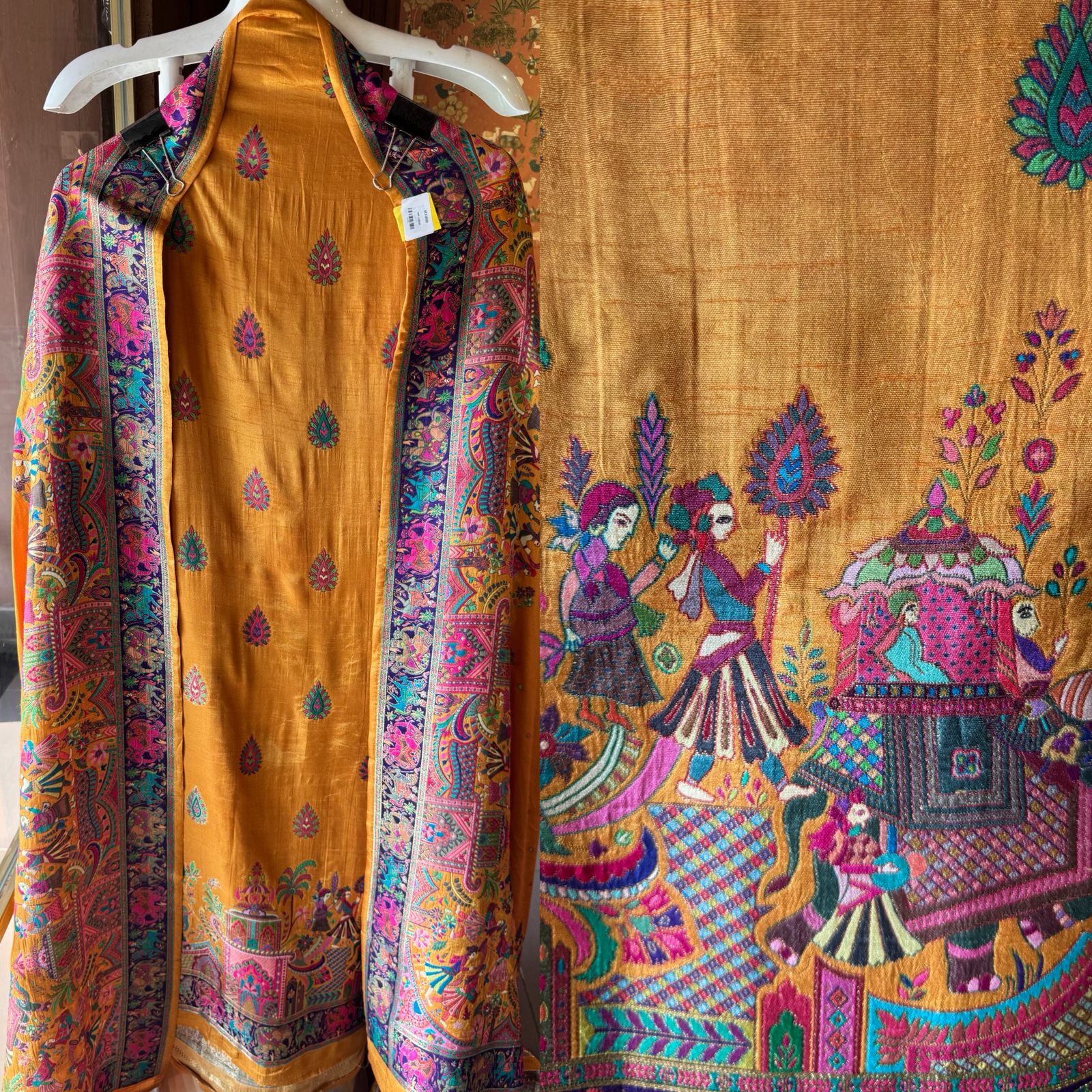 Soft Silk Unstitched shirt