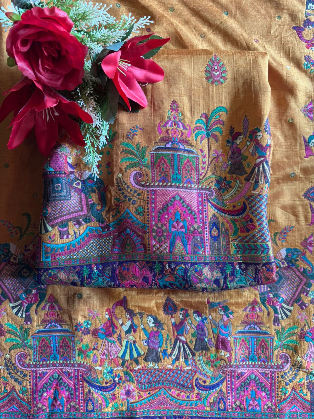 Soft Silk Unstitched shirt