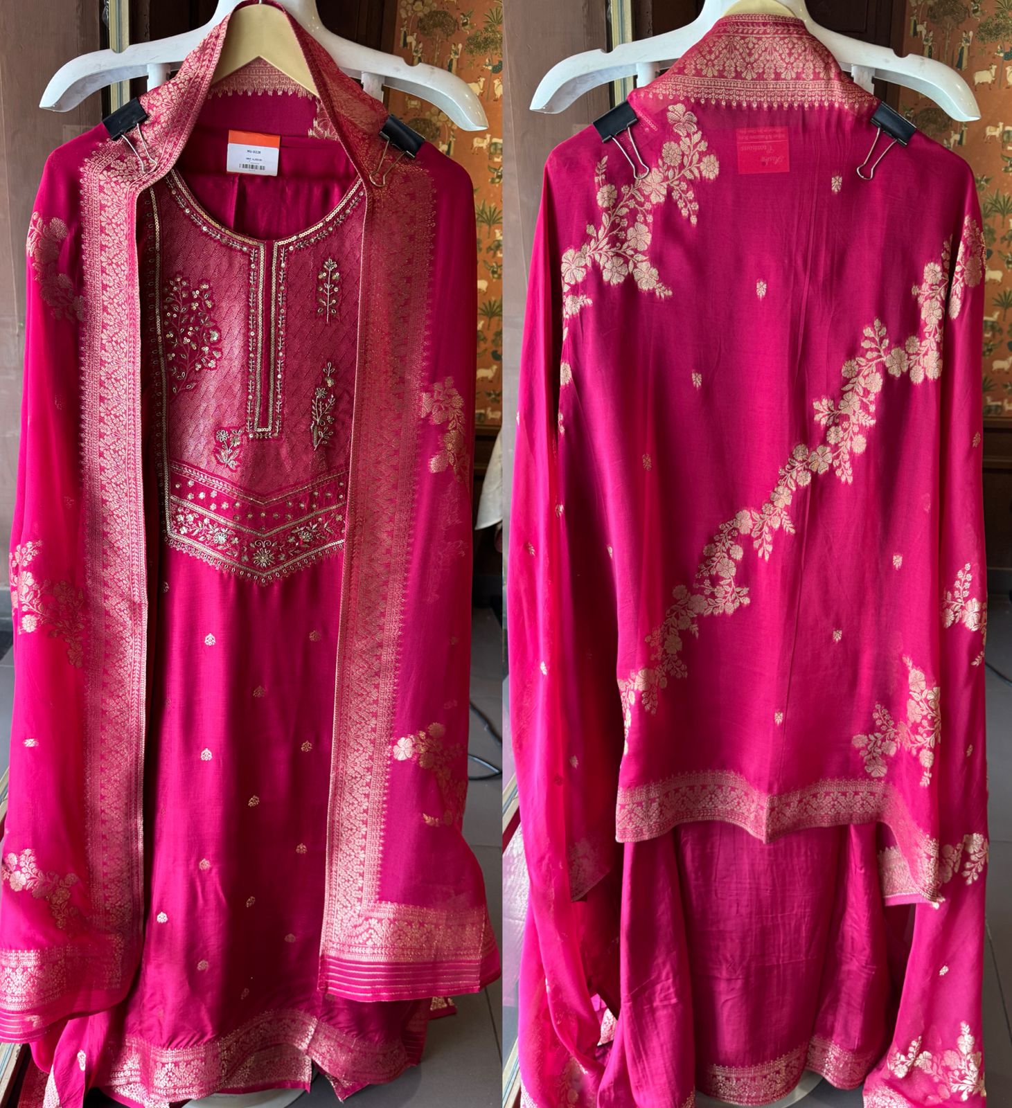 Traditional three-piece ethnic suit