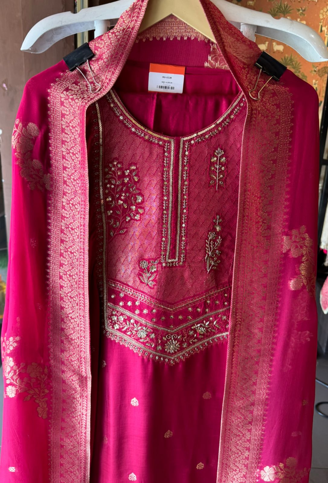 Traditional three-piece ethnic suit