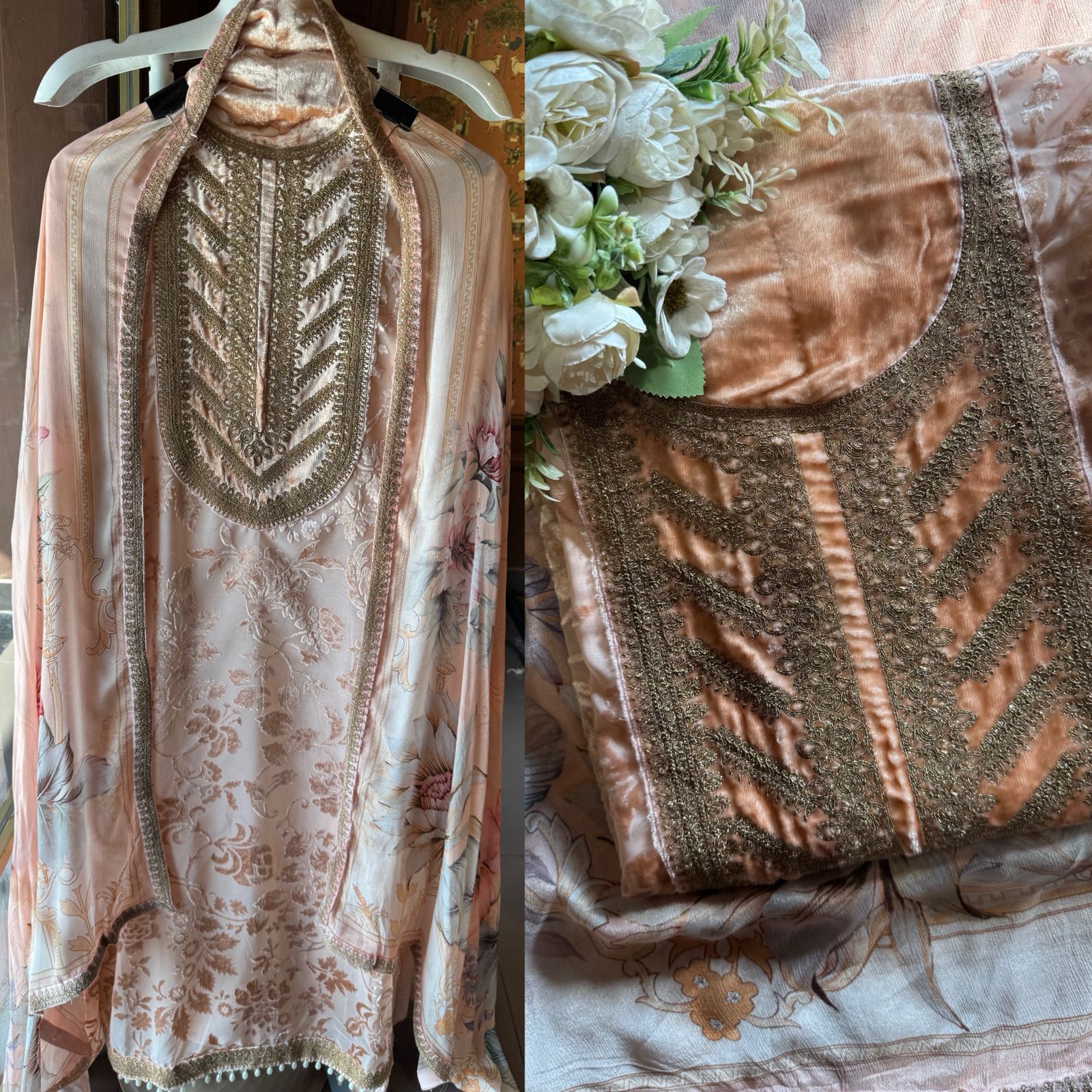 Designer brasso Unstitched shirts