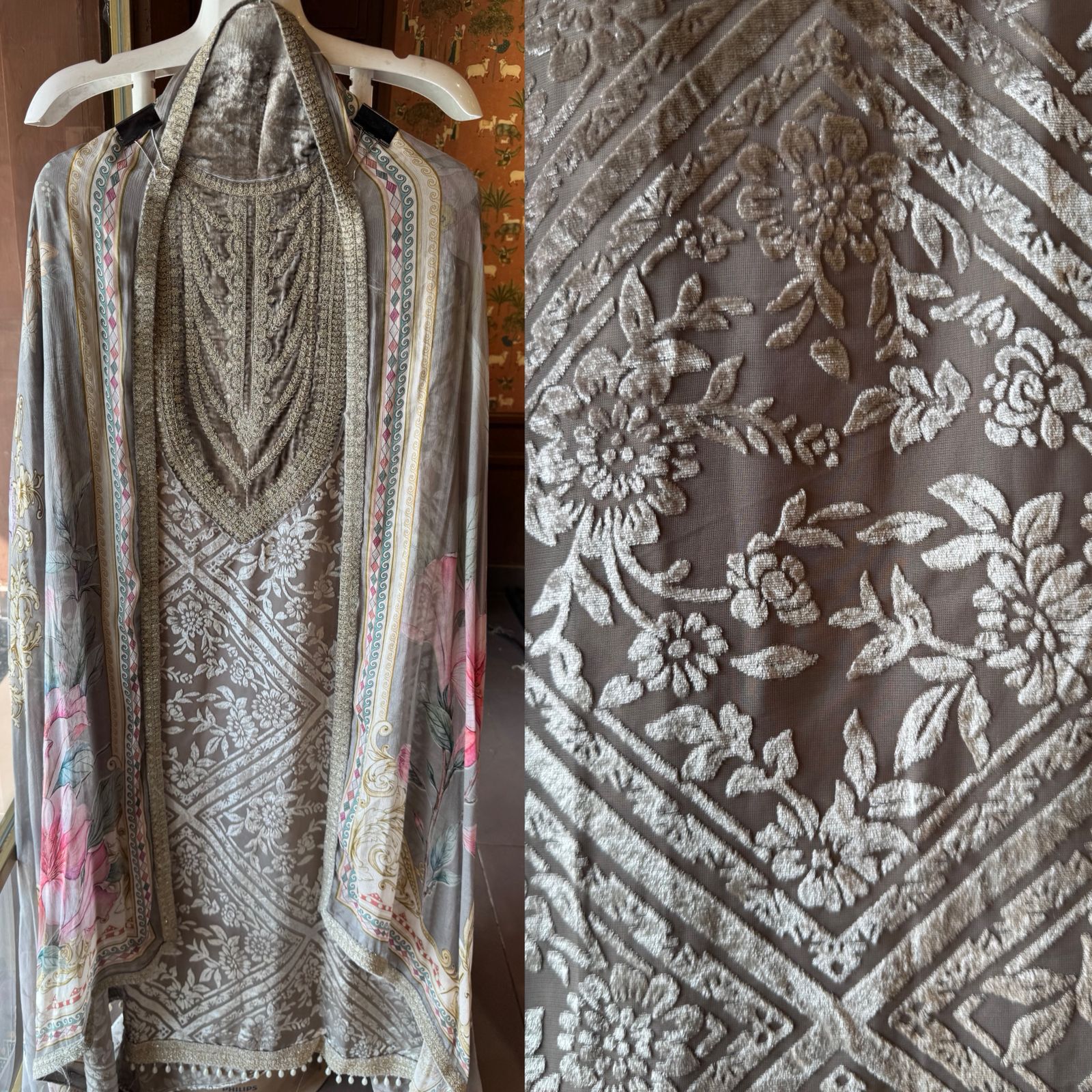 Designer brasso Unstitched shirts