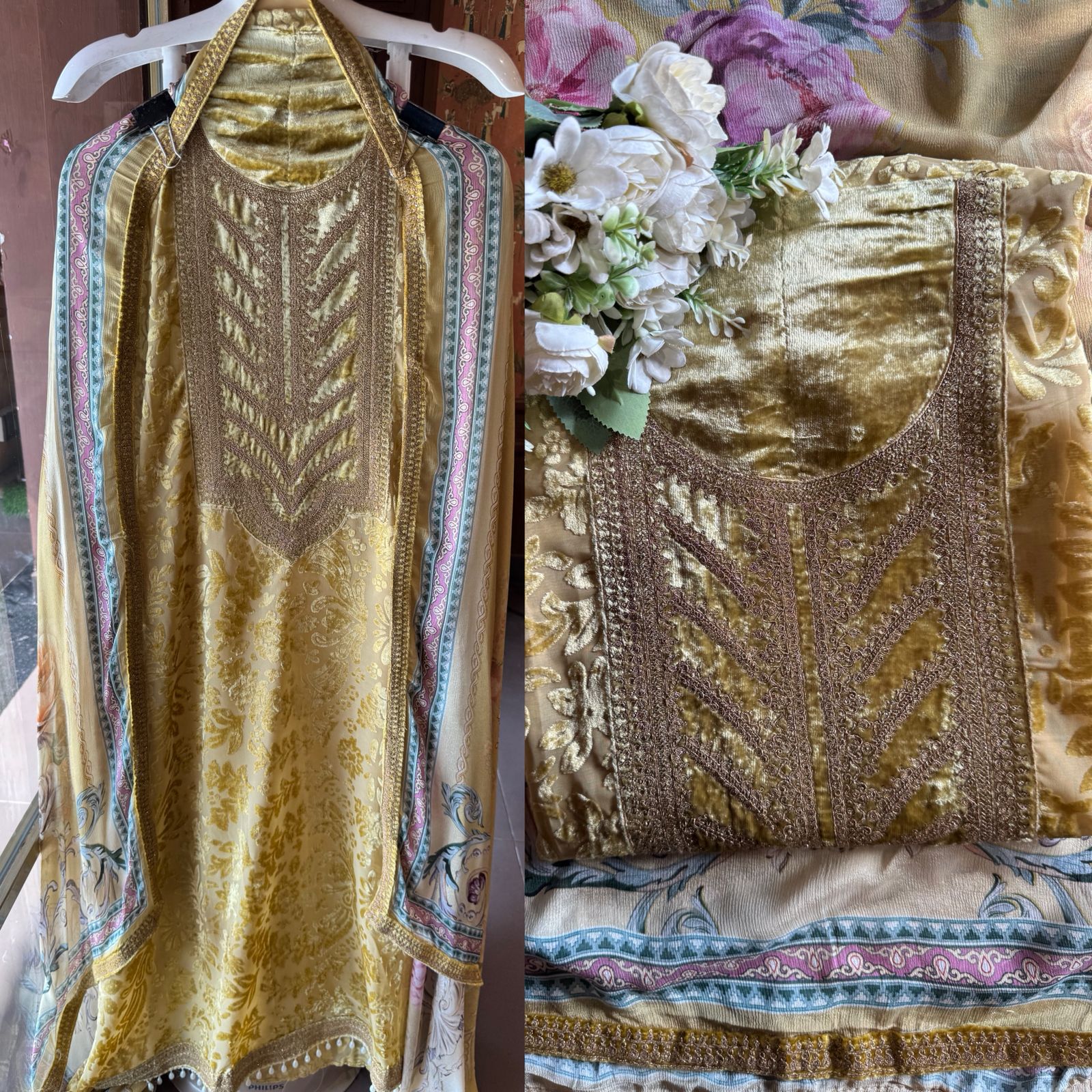 Designer brasso Unstitched shirts