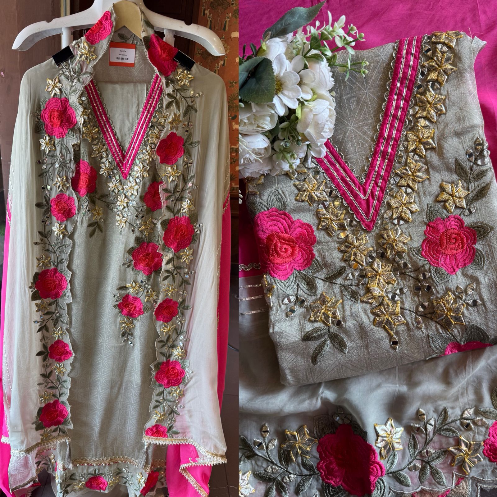 Self weaved tissue Unstitched shirt