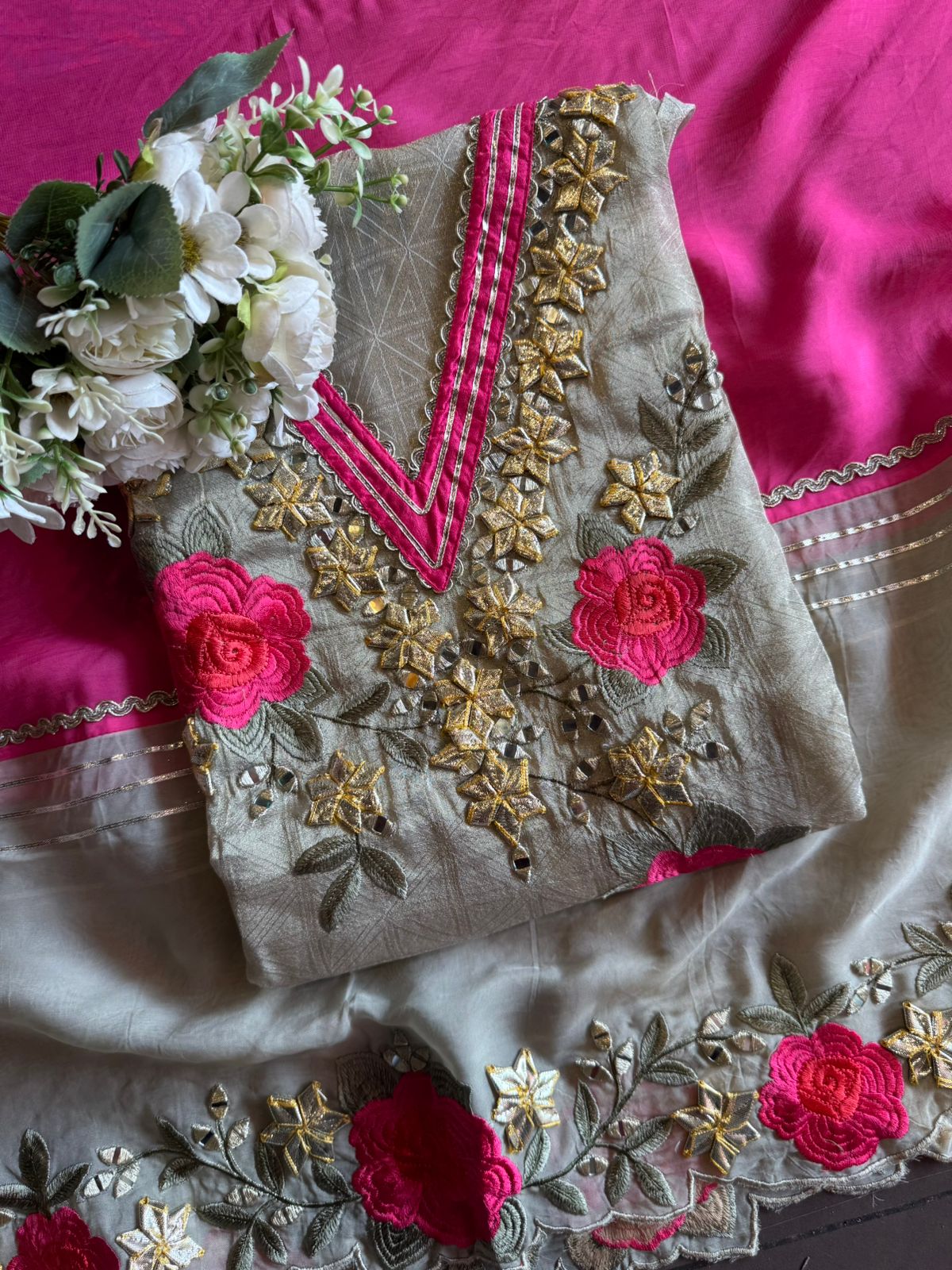 Self weaved tissue Unstitched shirt