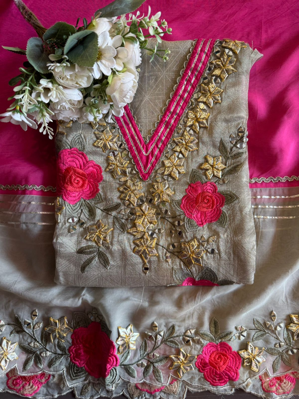 Self weaved tissue Unstitched shirt