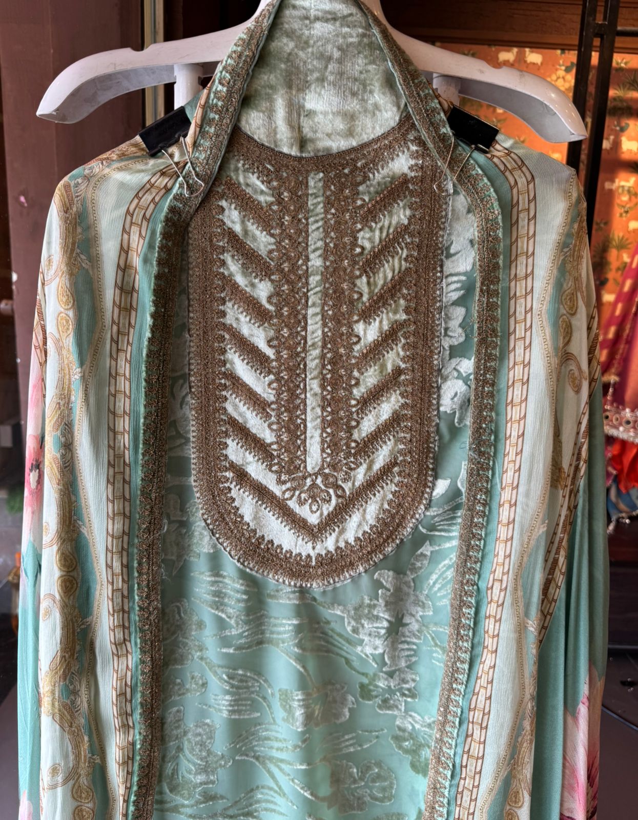 Designer brasso Unstitched shirts