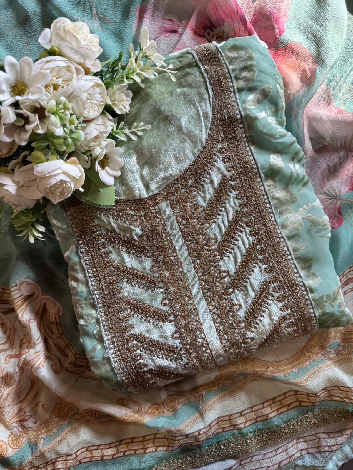 Designer brasso Unstitched shirts