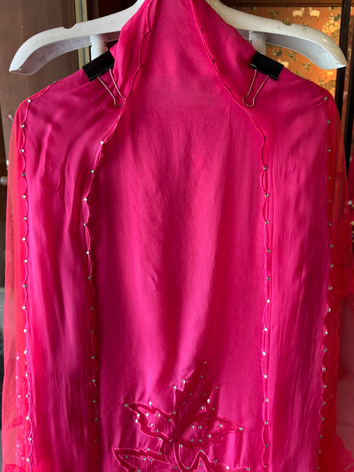 Soft organza  unstitched Kurta