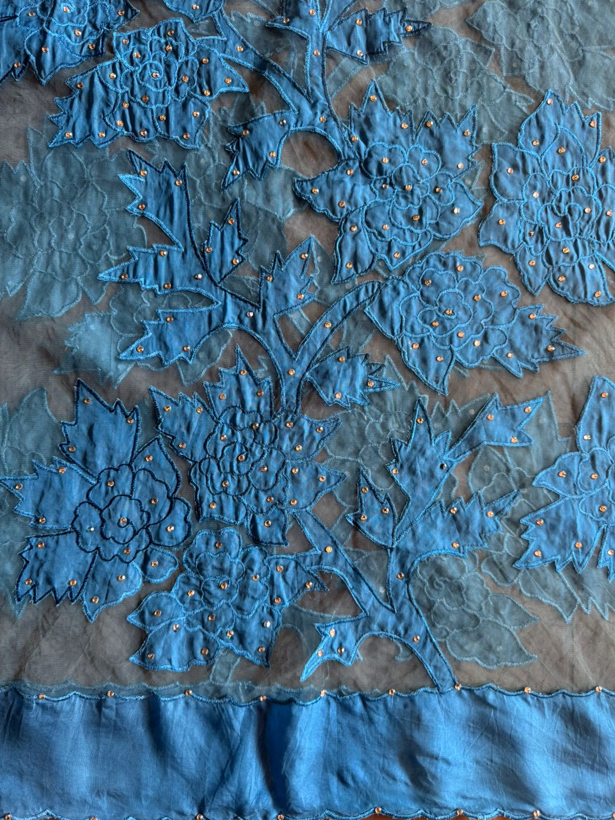 Soft organza  unstitched Kurta