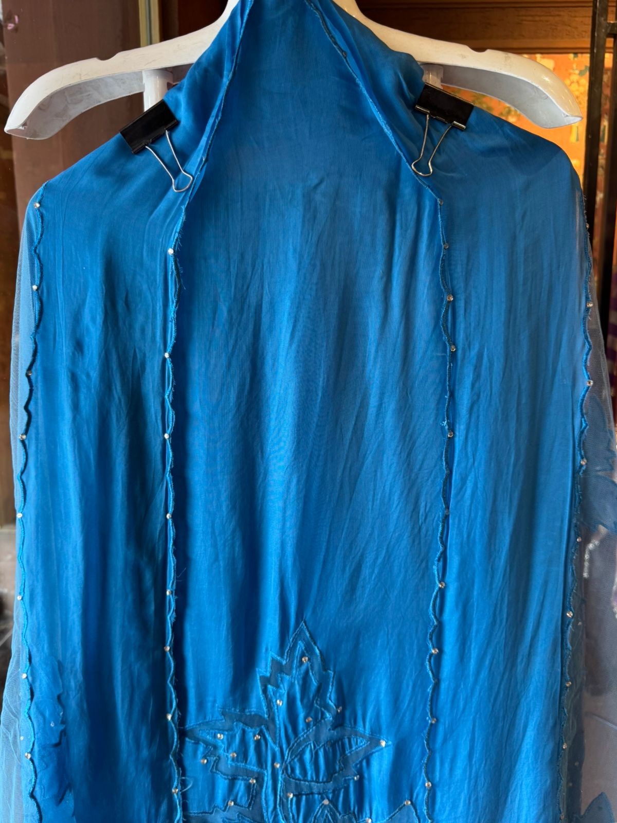 Soft organza  unstitched Kurta