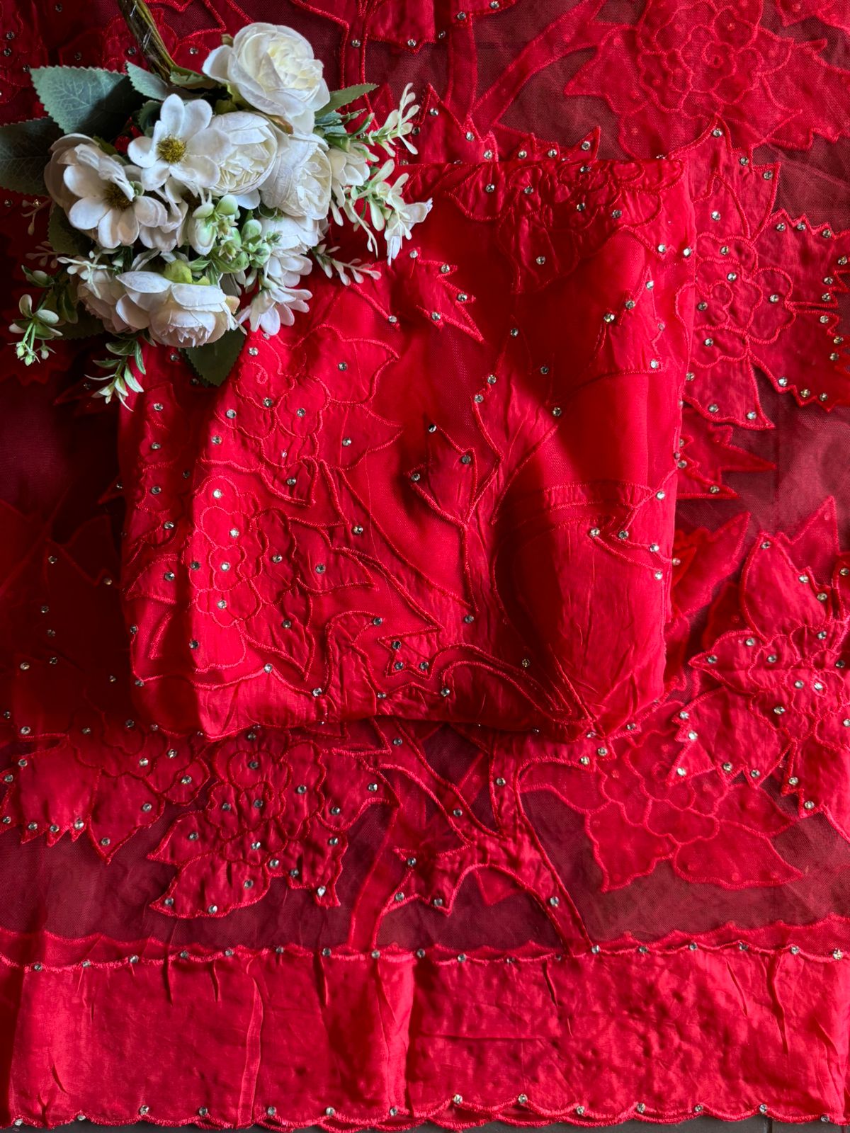 Soft organza  unstitched Kurta