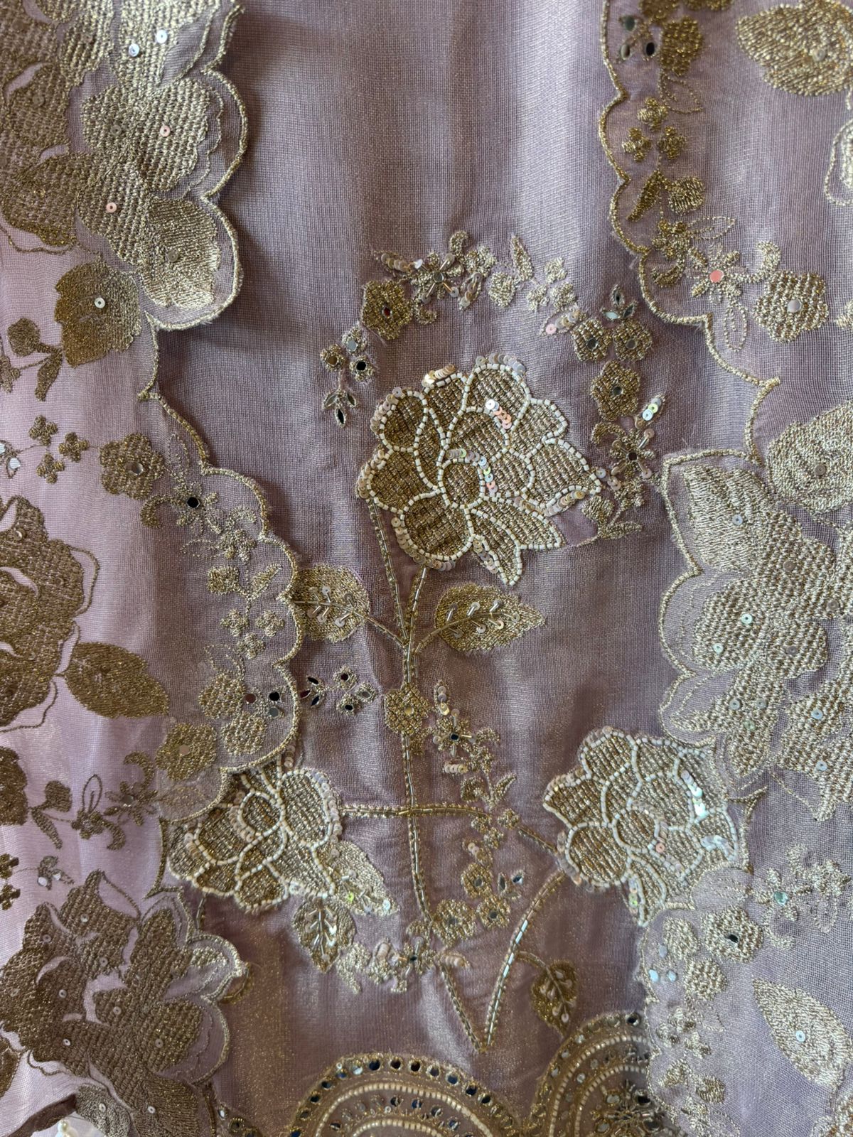 Heavily embellished fabric Suit